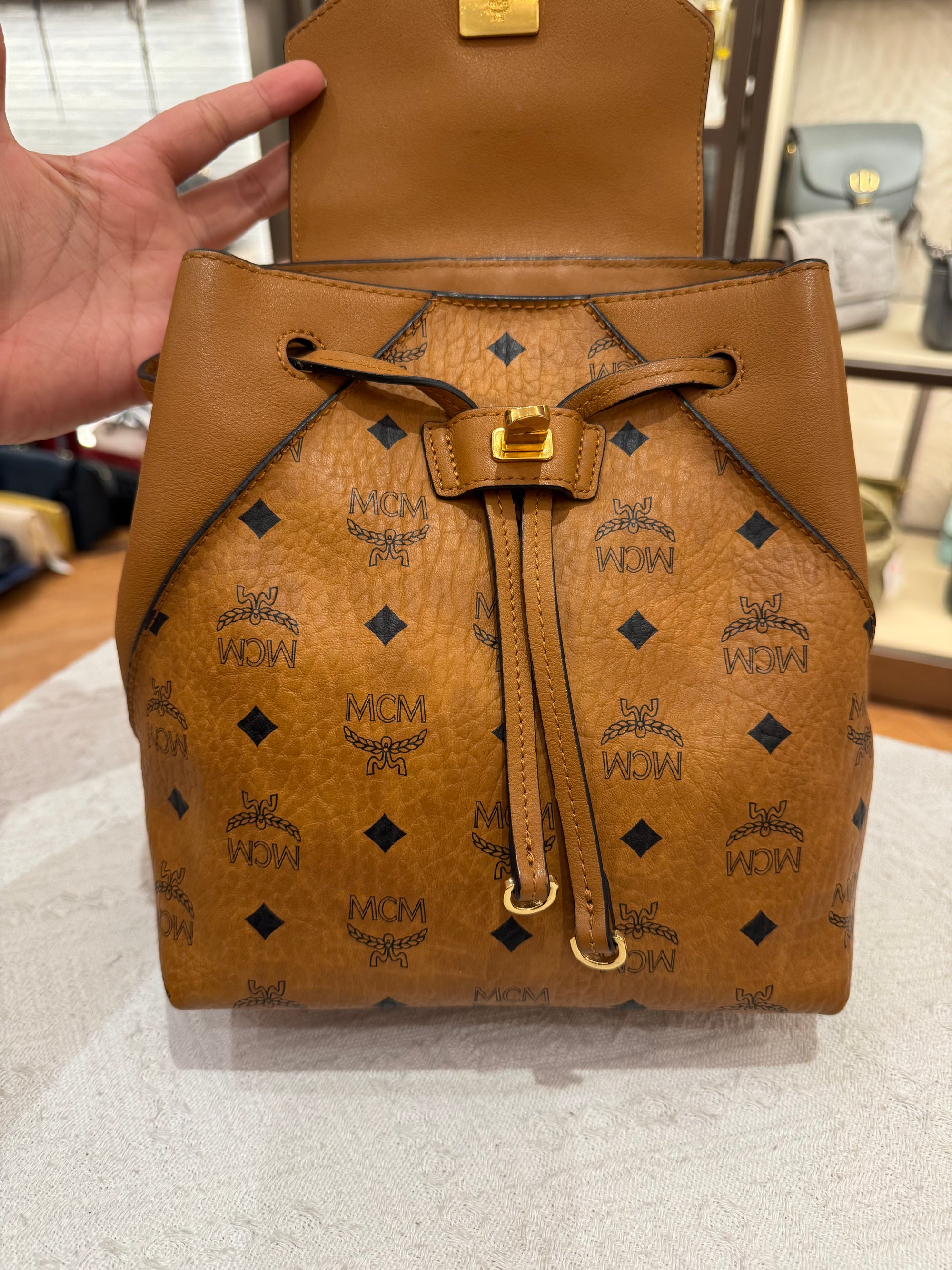 MCM Backpack Cognac