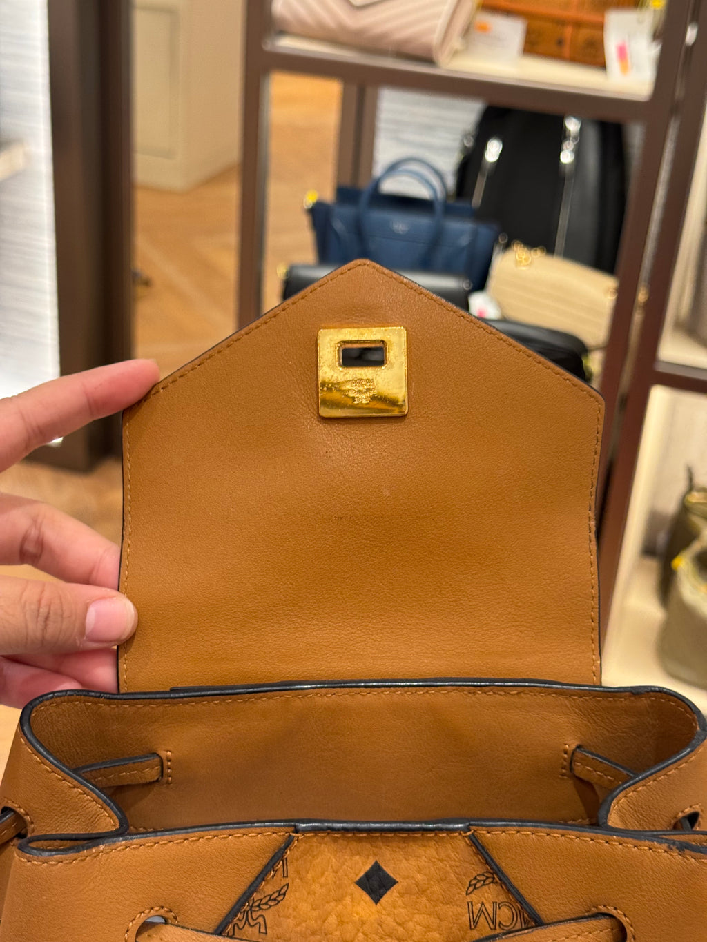 MCM Backpack Cognac
