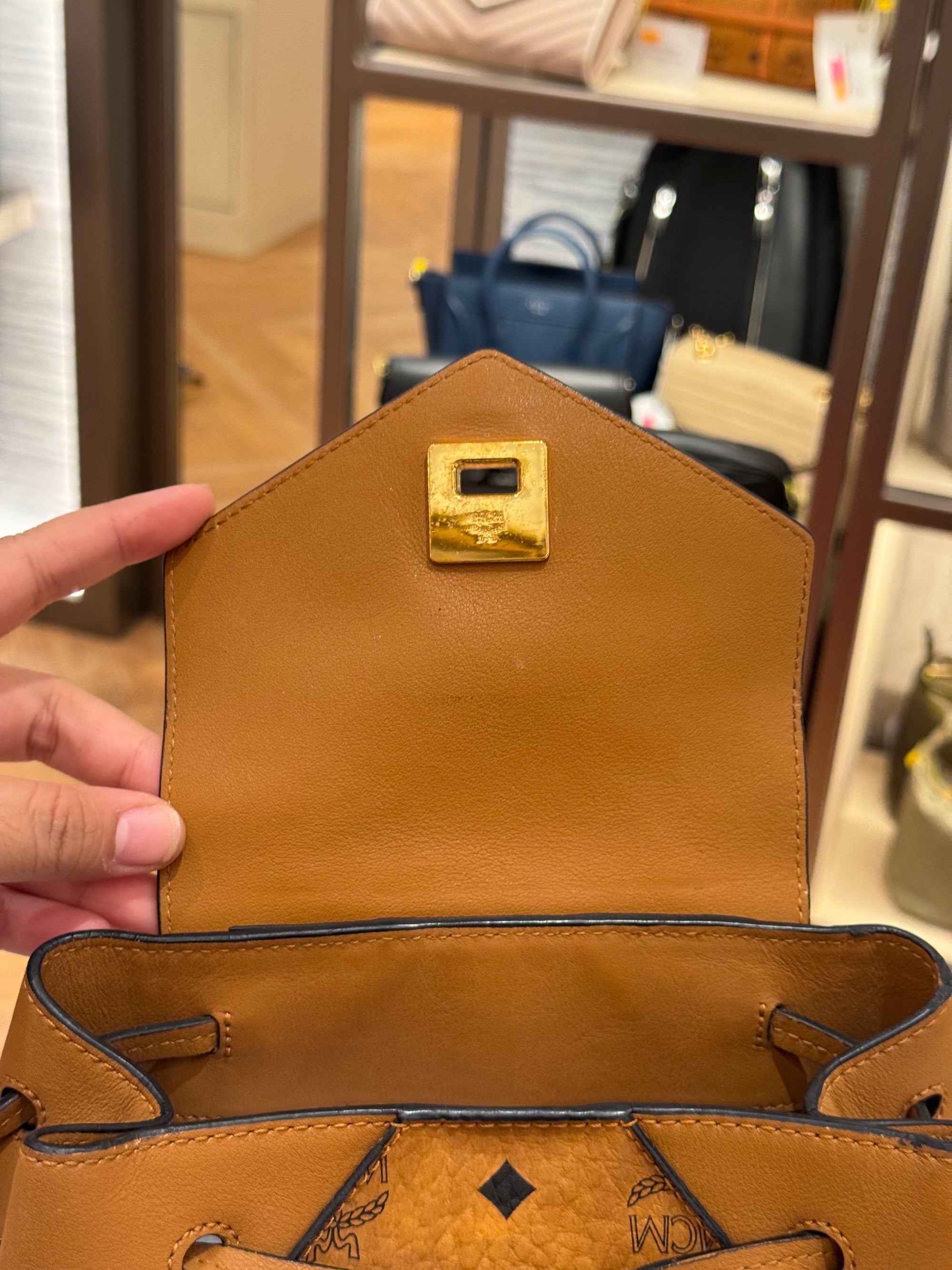 MCM Backpack Cognac