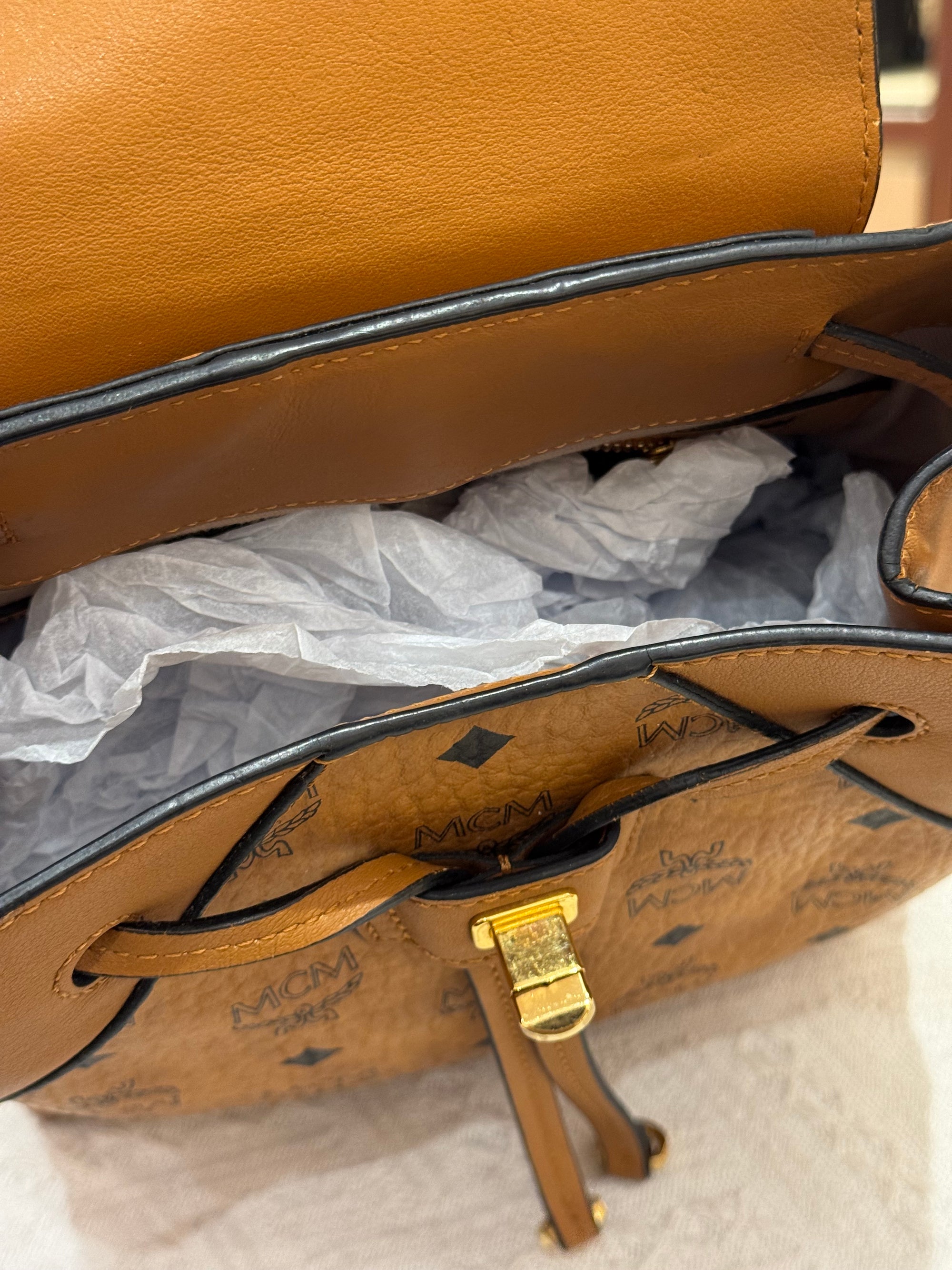 MCM Backpack Cognac