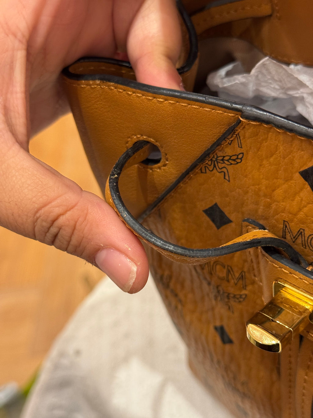 MCM Backpack Cognac