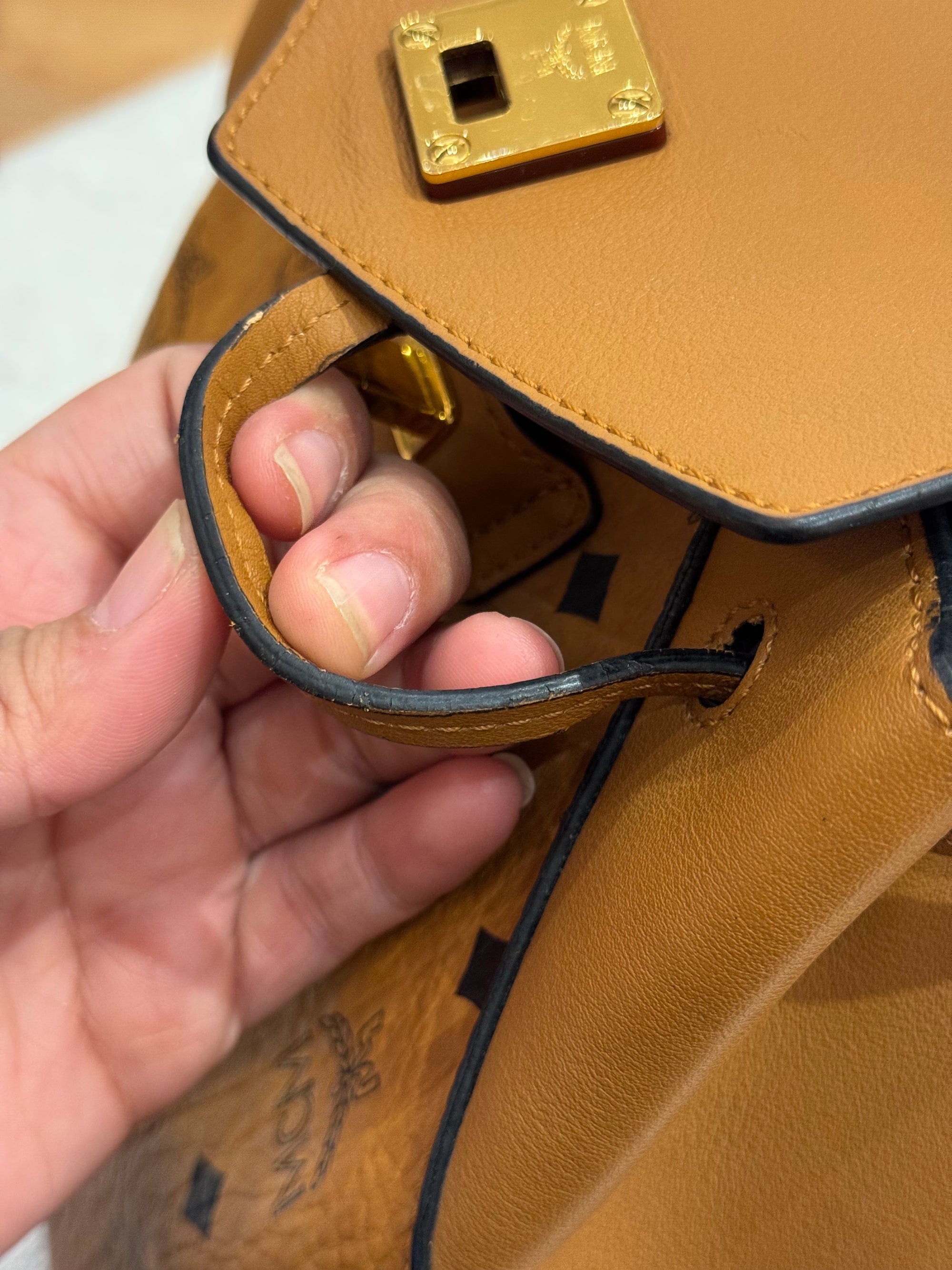 MCM Backpack Cognac