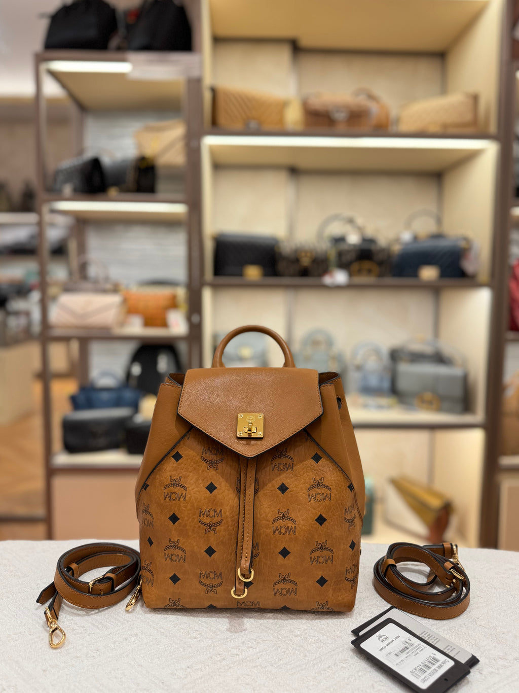MCM Backpack Cognac