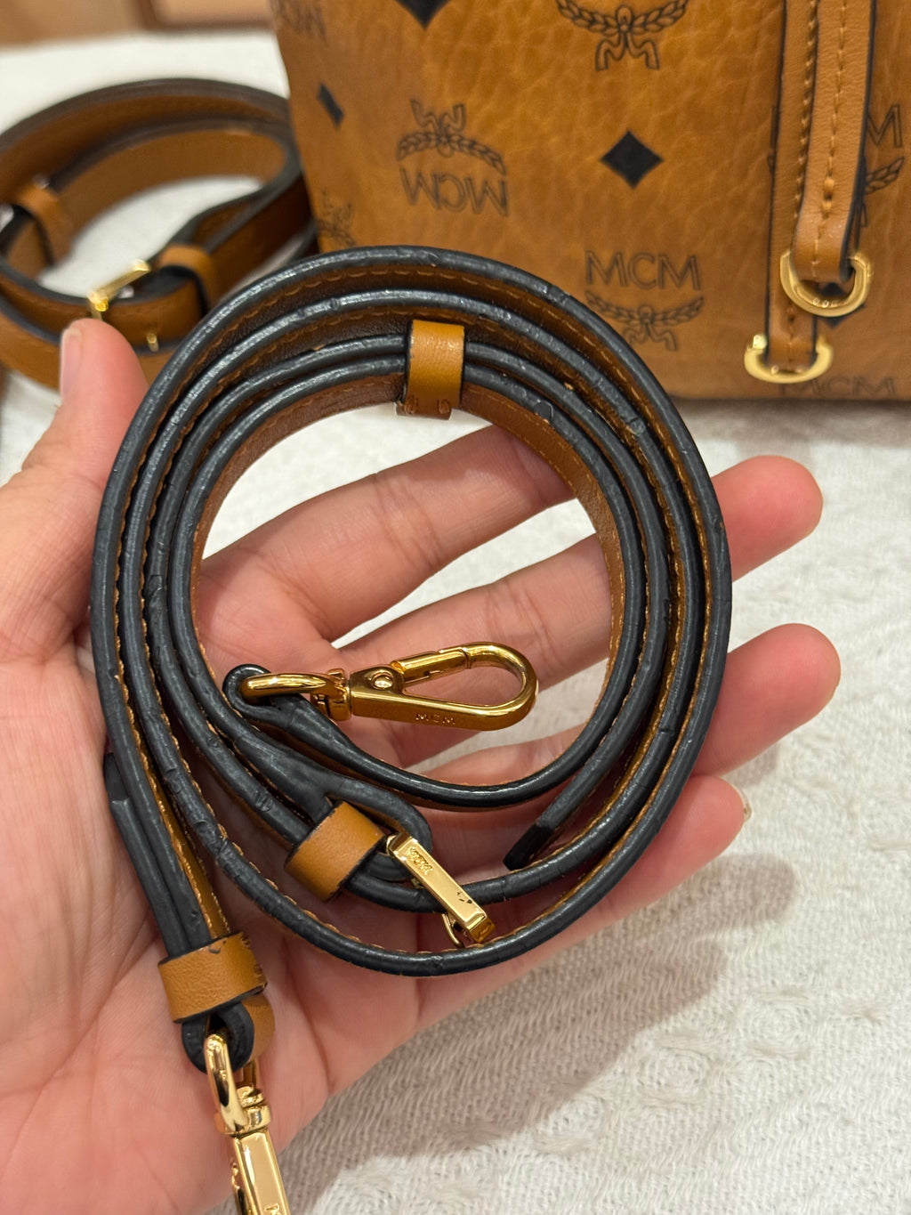 MCM Backpack Cognac