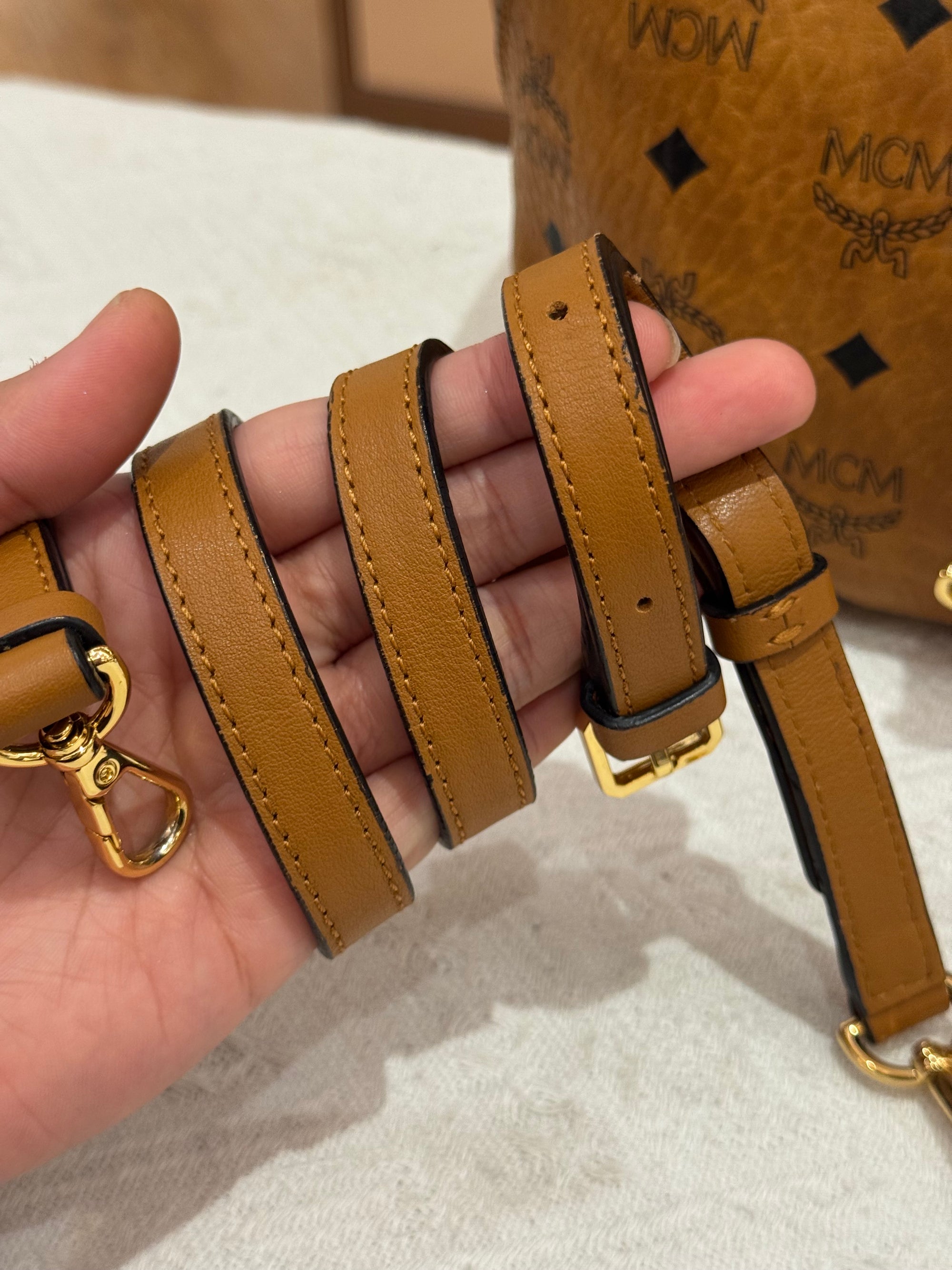 MCM Backpack Cognac