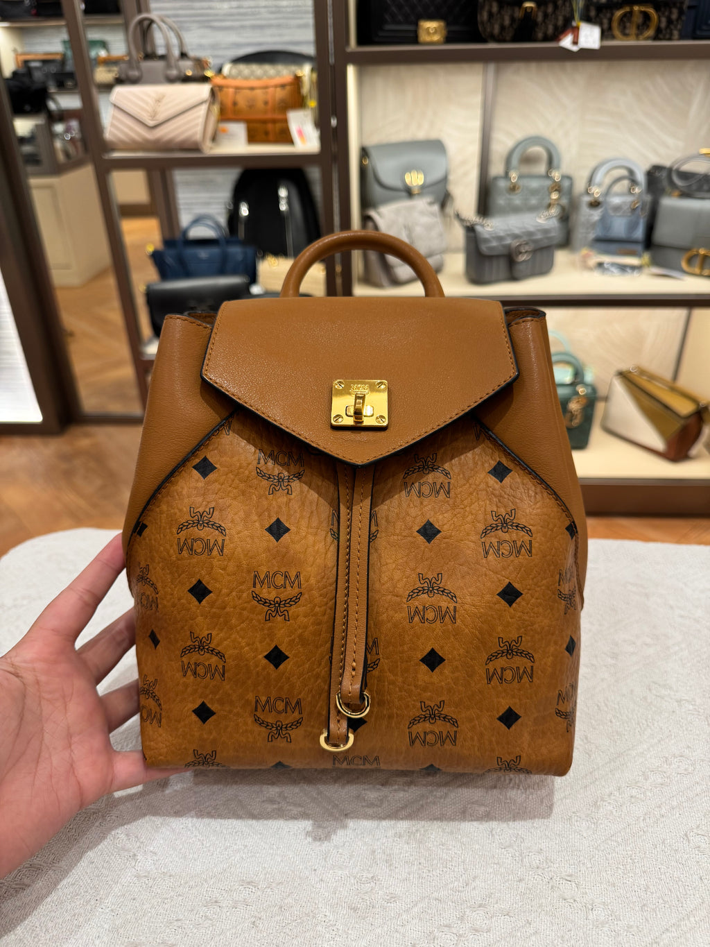 MCM Backpack Cognac