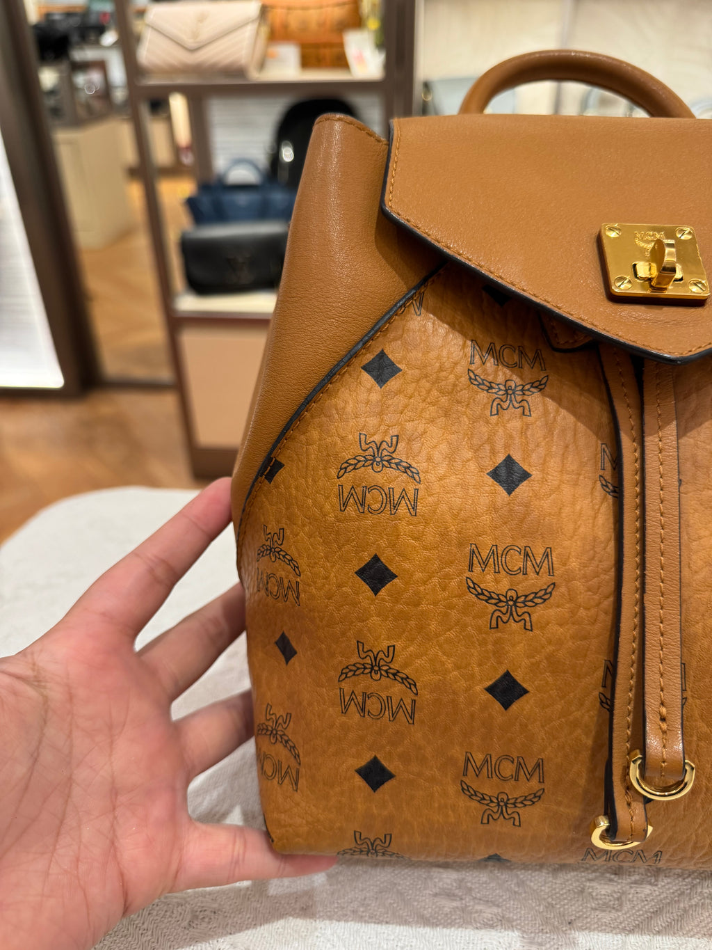 MCM Backpack Cognac