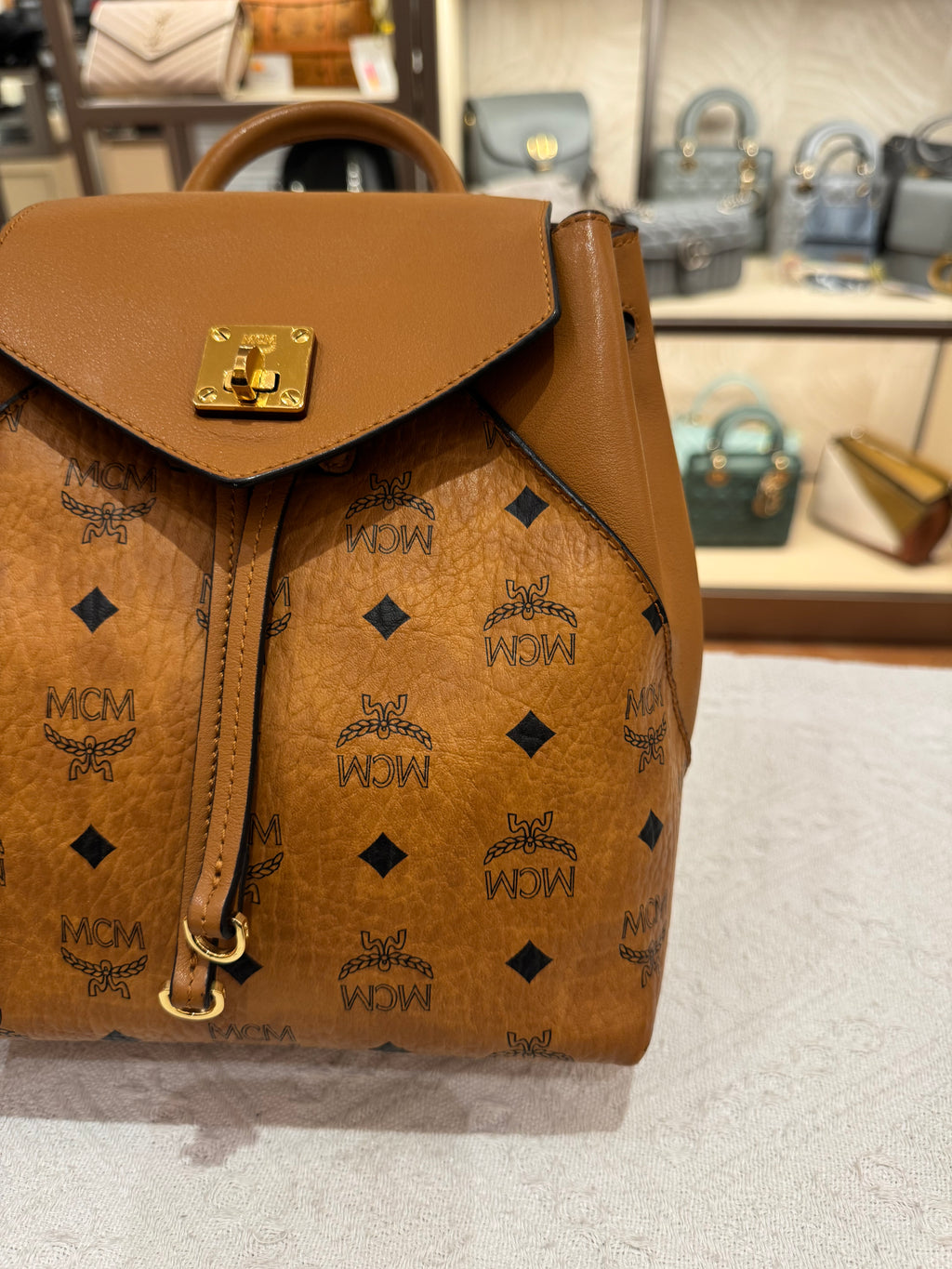 MCM Backpack Cognac