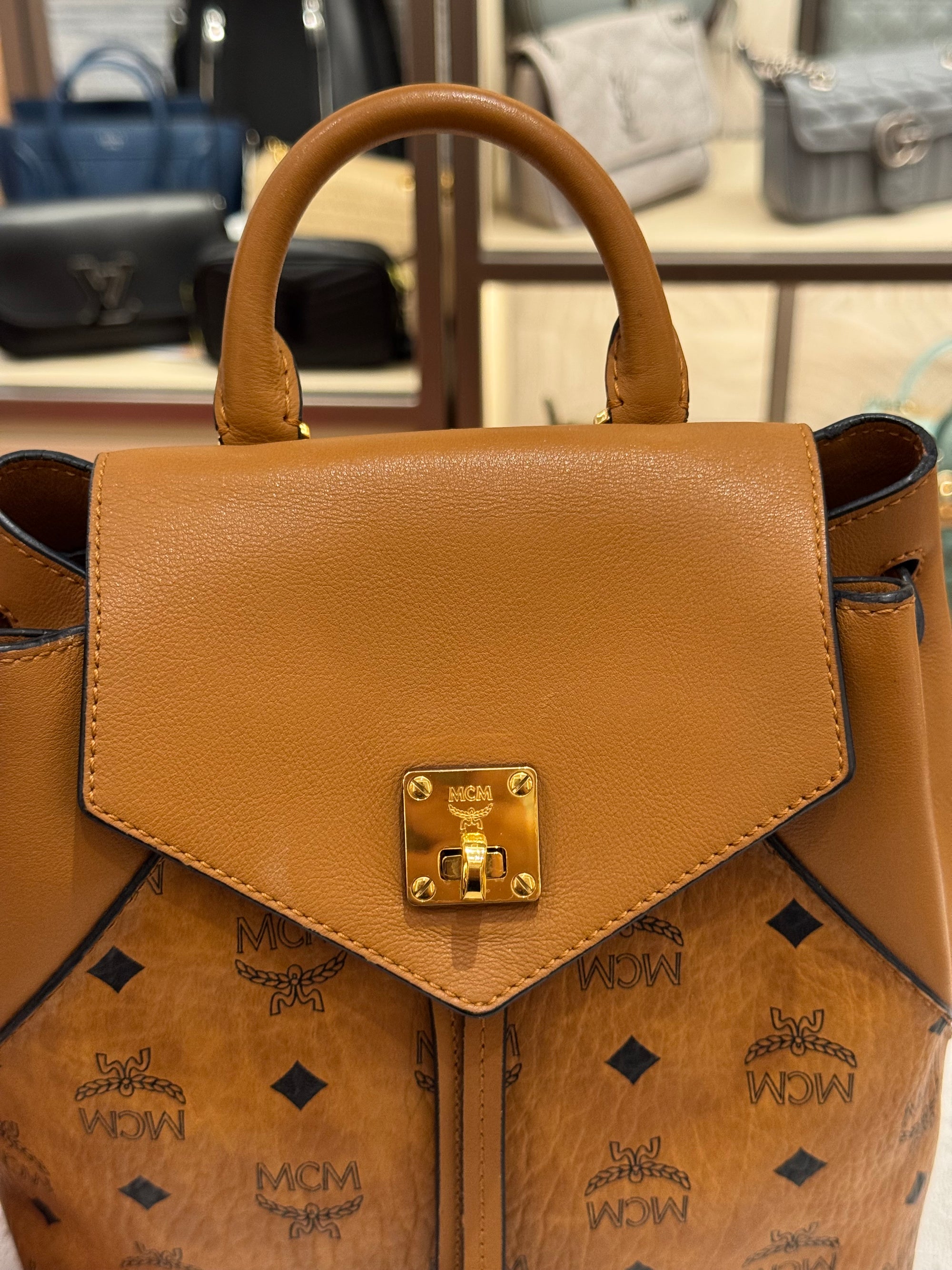 MCM Backpack Cognac