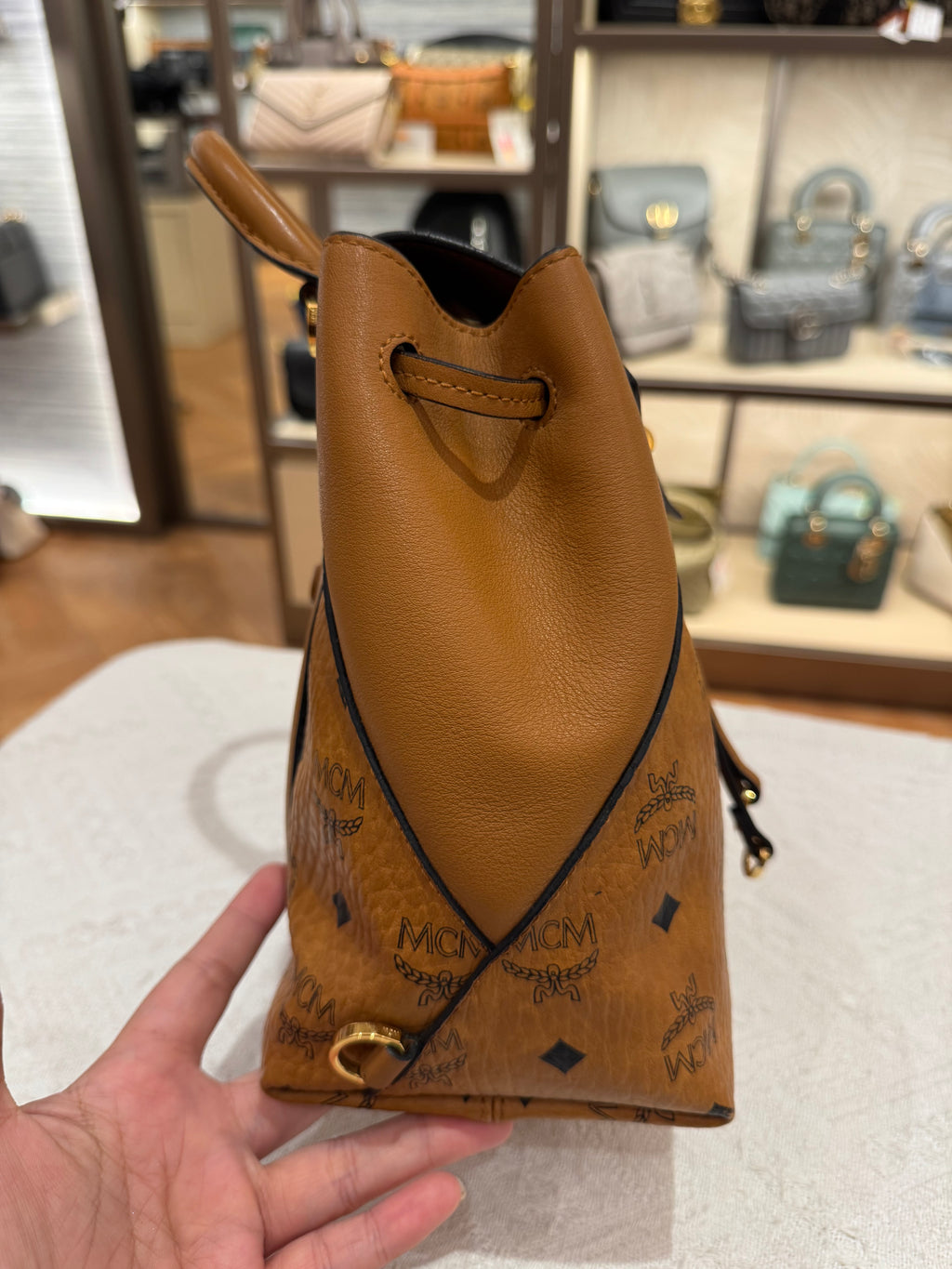 MCM Backpack Cognac