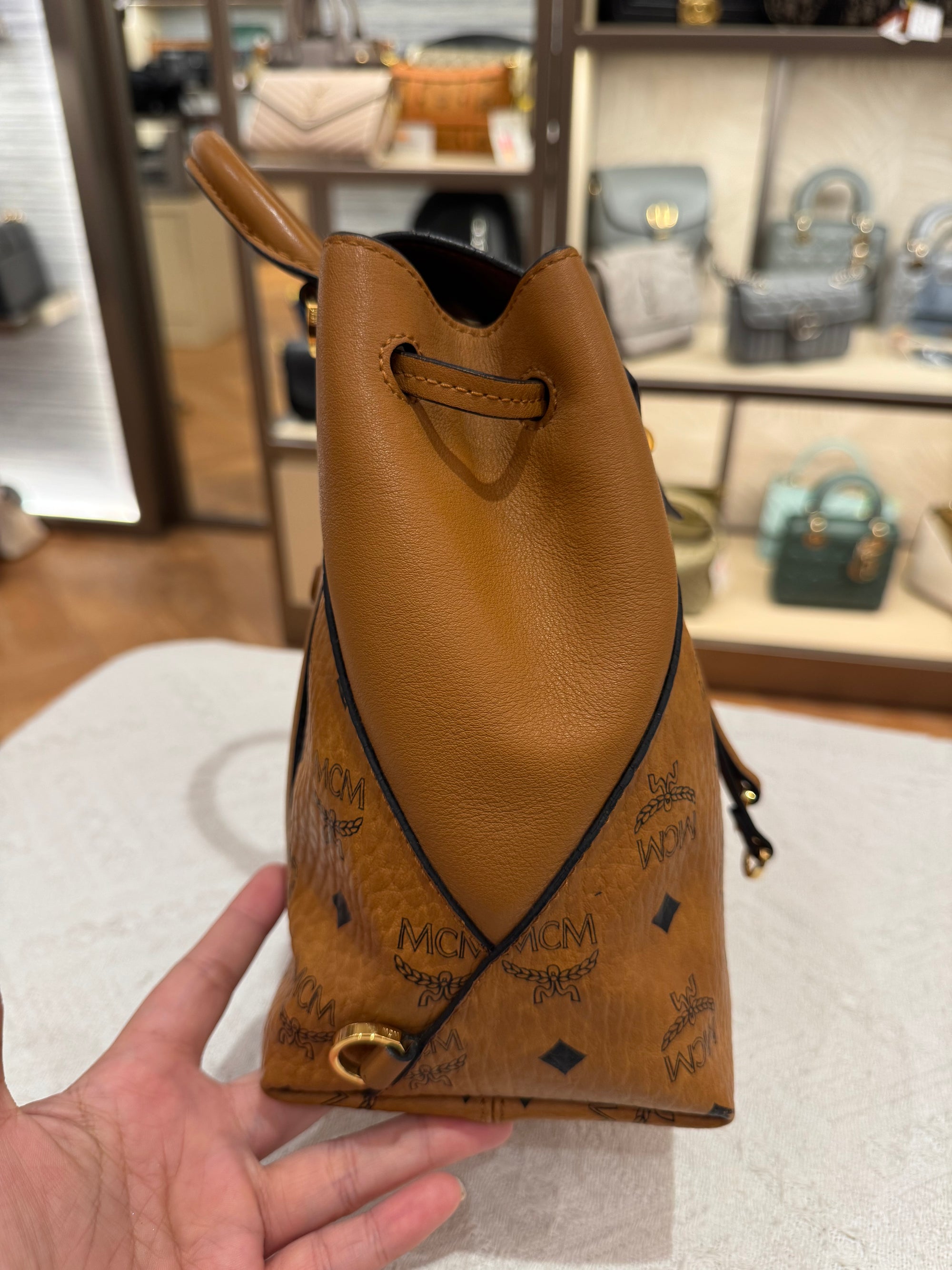 MCM Backpack Cognac