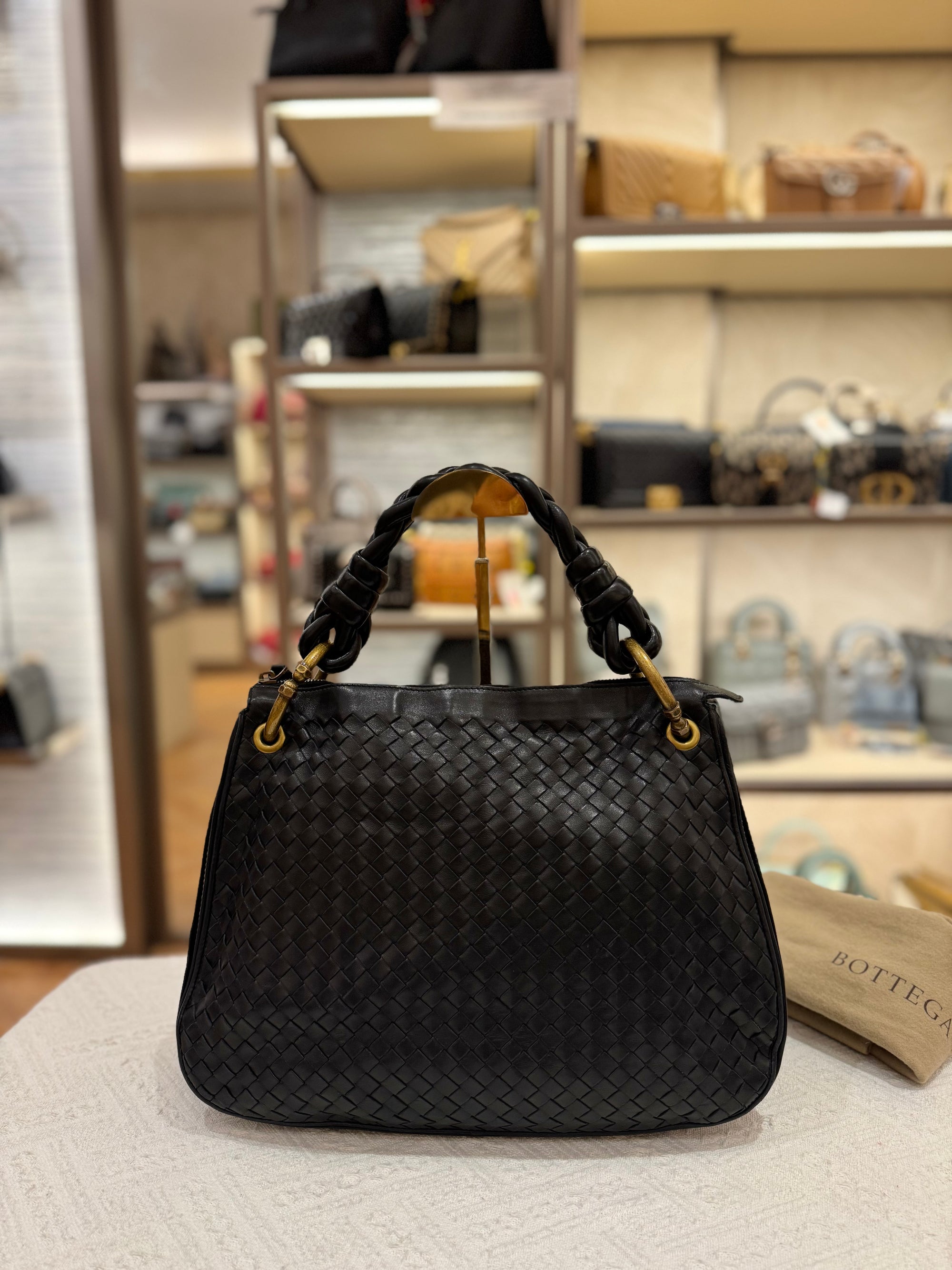 Bottega Veneta Hobo Interciato