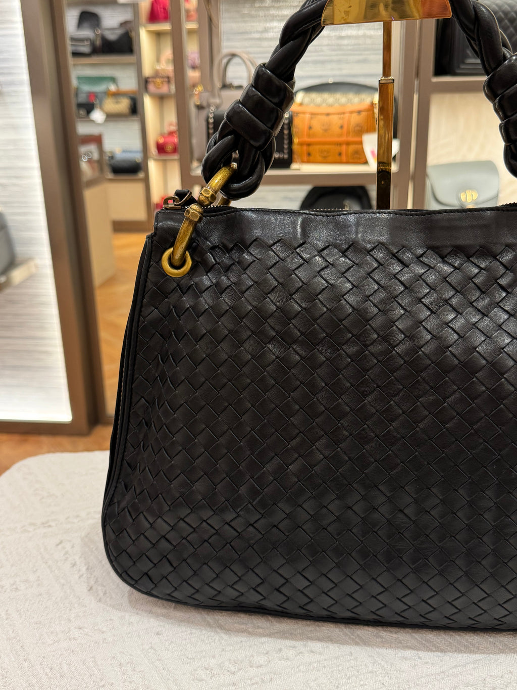 Bottega Veneta Hobo Interciato