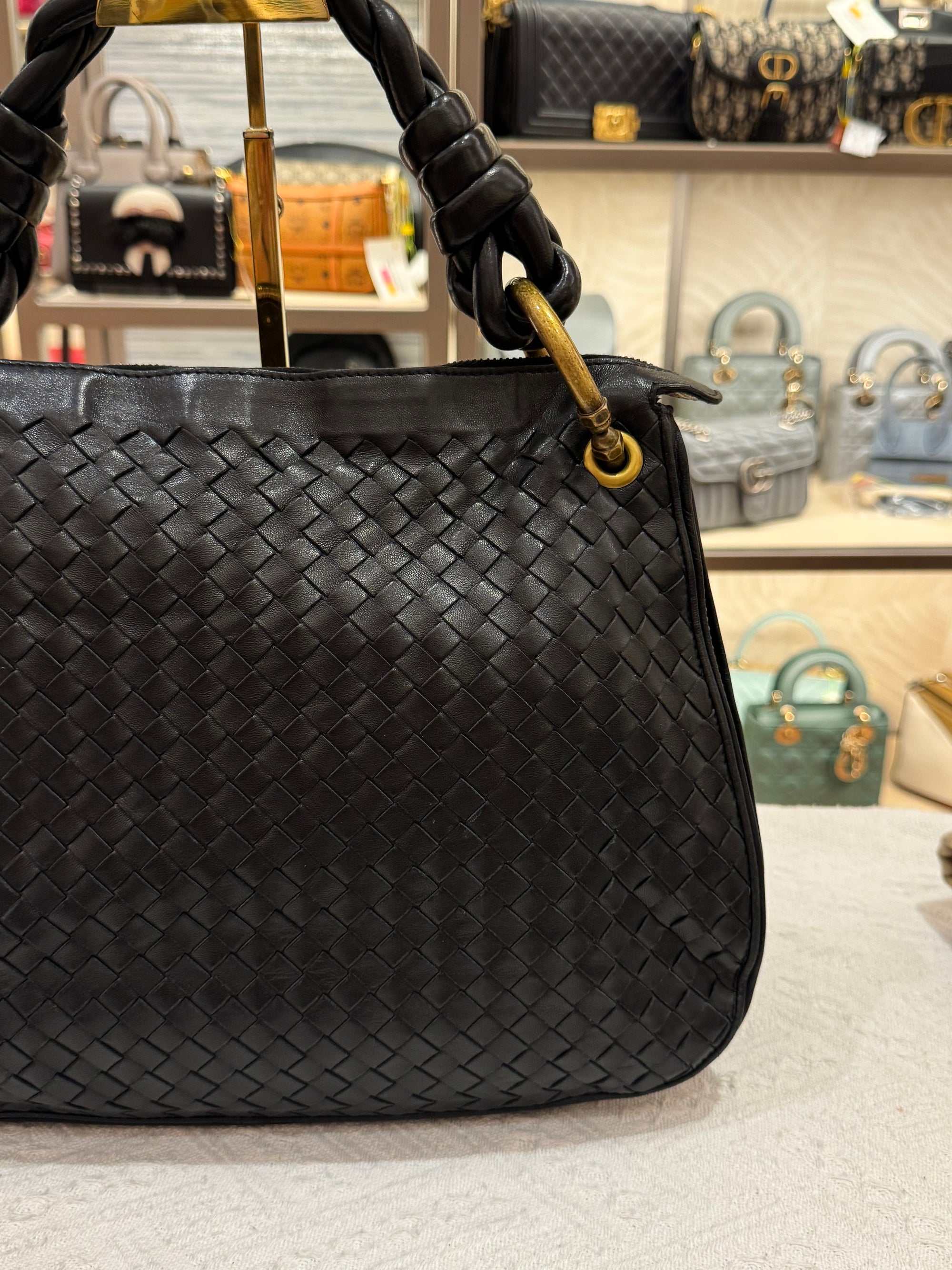 Bottega Veneta Hobo Interciato