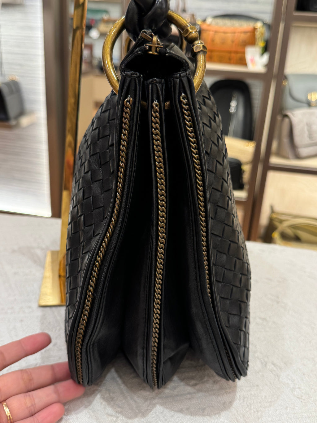 Bottega Veneta Hobo Interciato