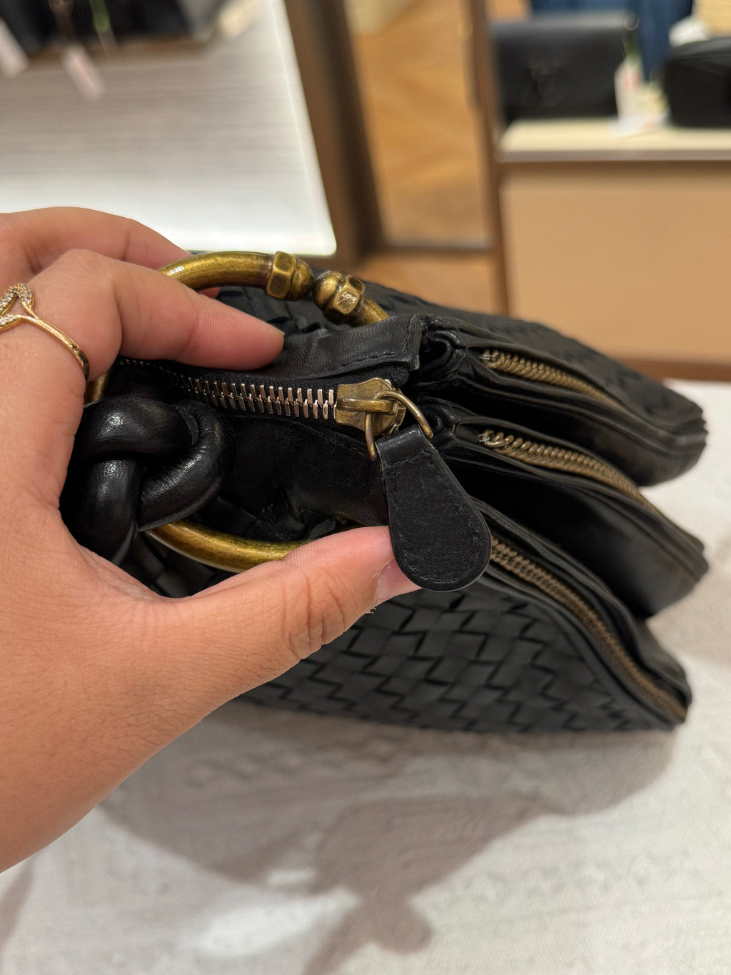 Bottega Veneta Hobo Interciato
