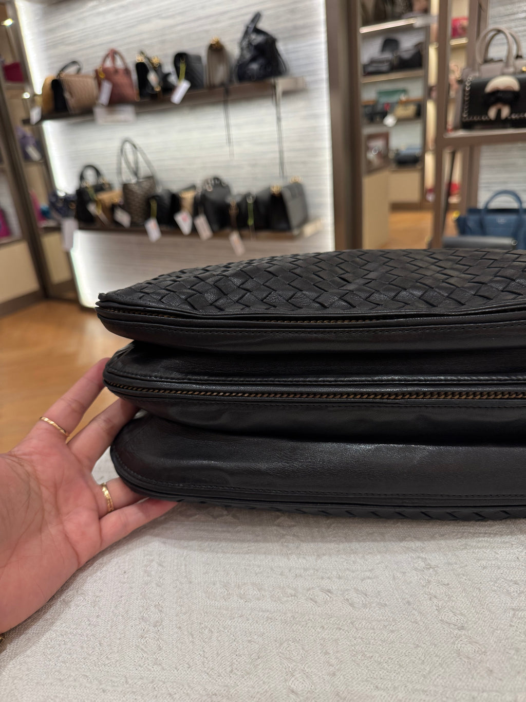 Bottega Veneta Hobo Interciato