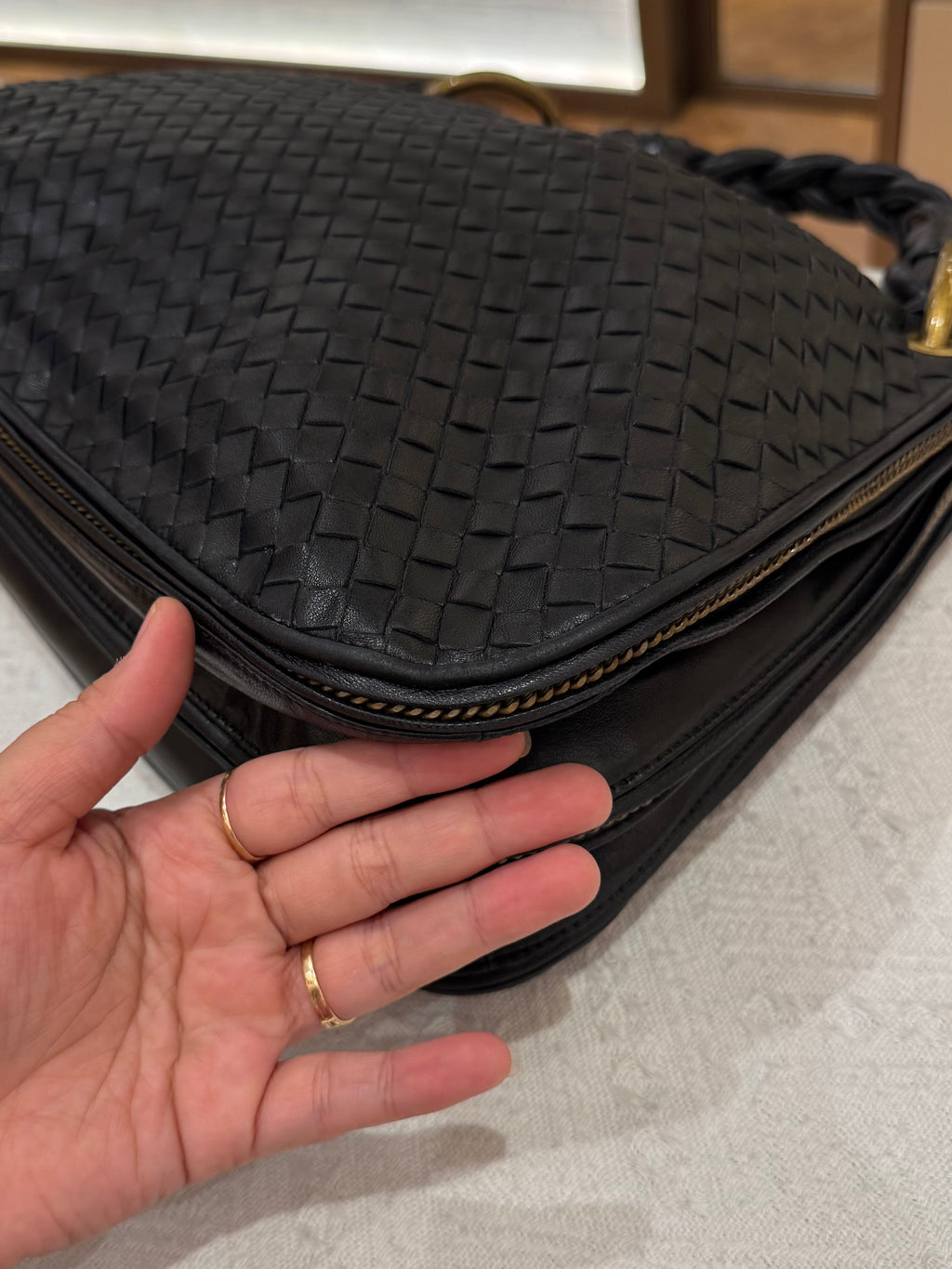 Bottega Veneta Hobo Interciato