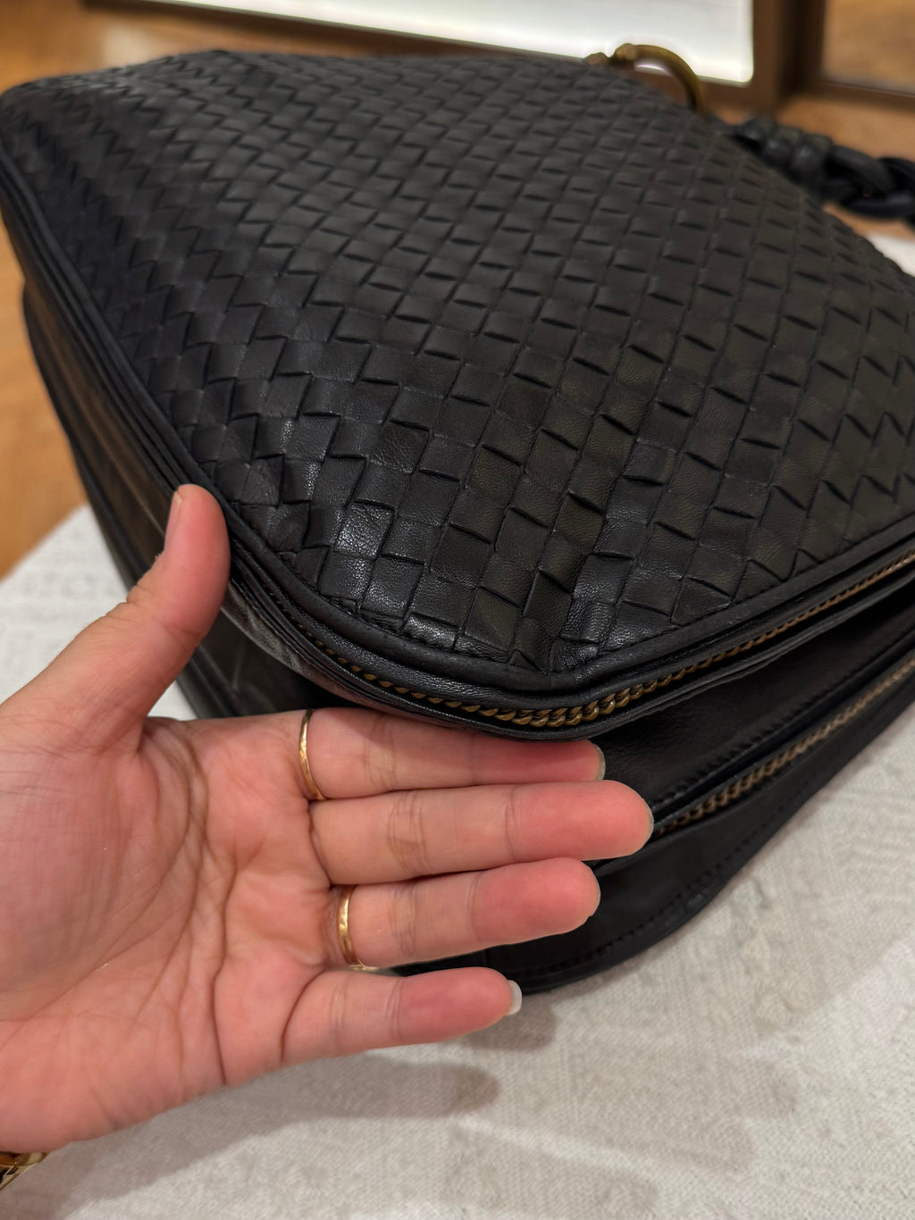 Bottega Veneta Hobo Interciato