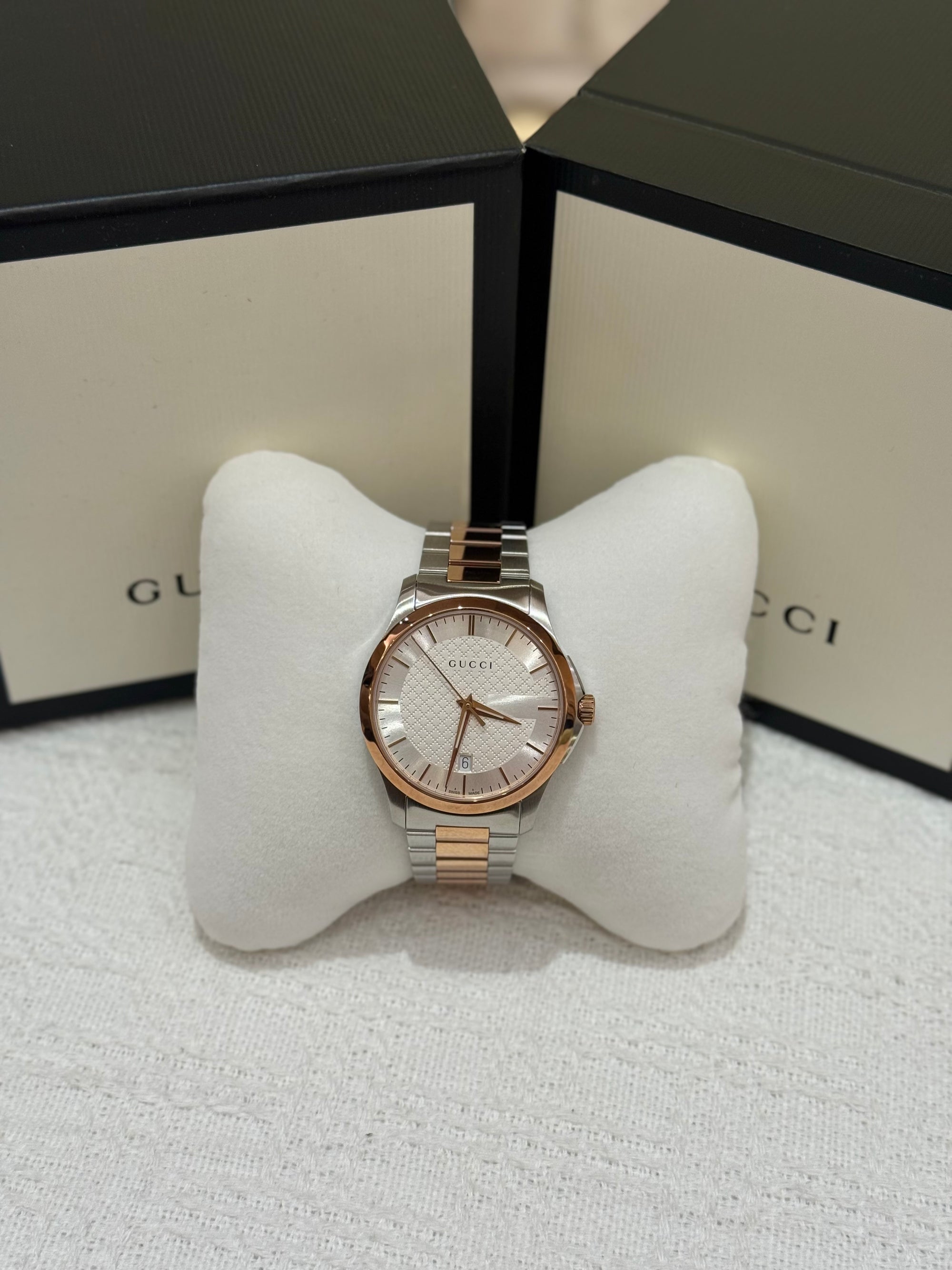 Gucci Watch Two Tone Round