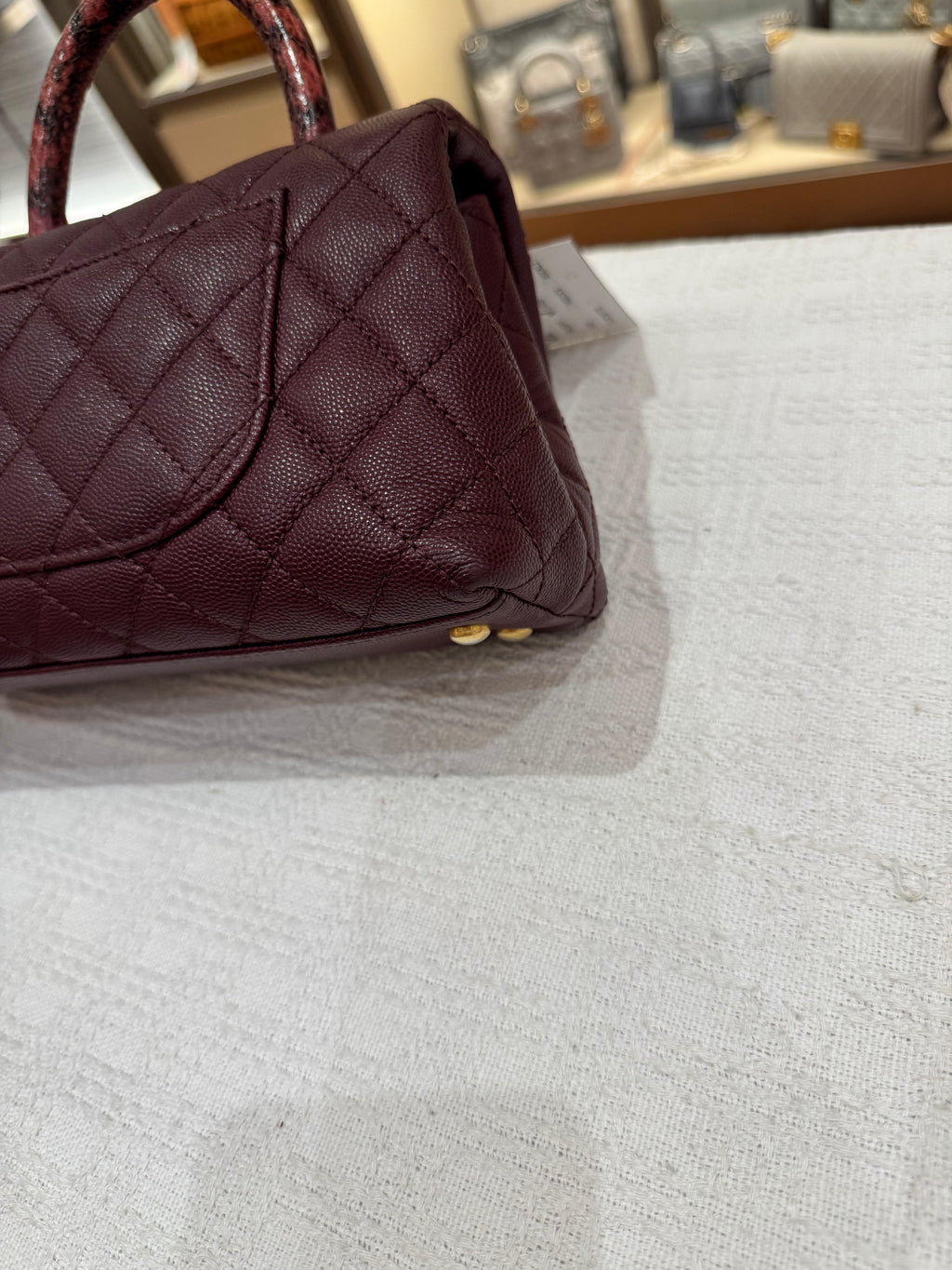 Chanel Coco Small Top Handle Lizard