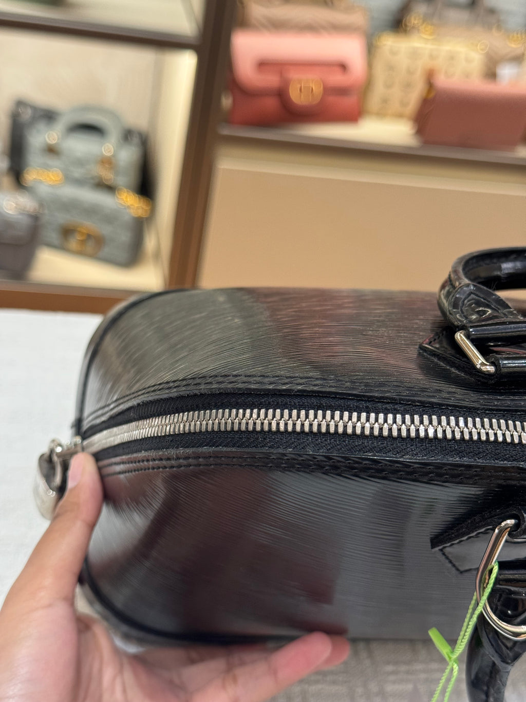 Louis Vuitton Alma PM Epi black Patent