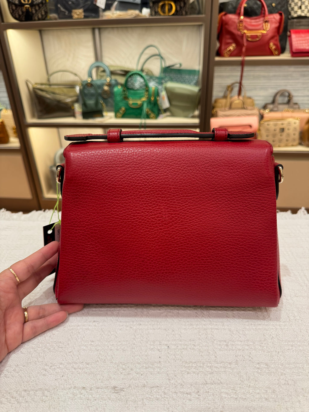 Gucci Interlock Top Handle Red