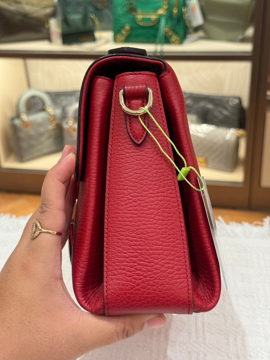 Gucci Interlock Top Handle Red