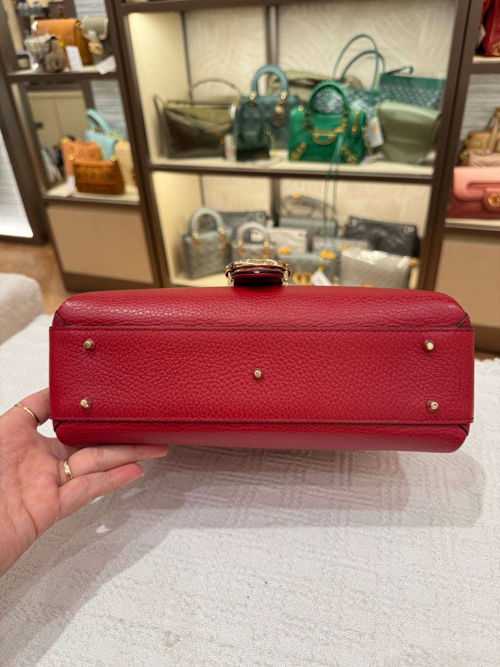 Gucci Interlock Top Handle Red