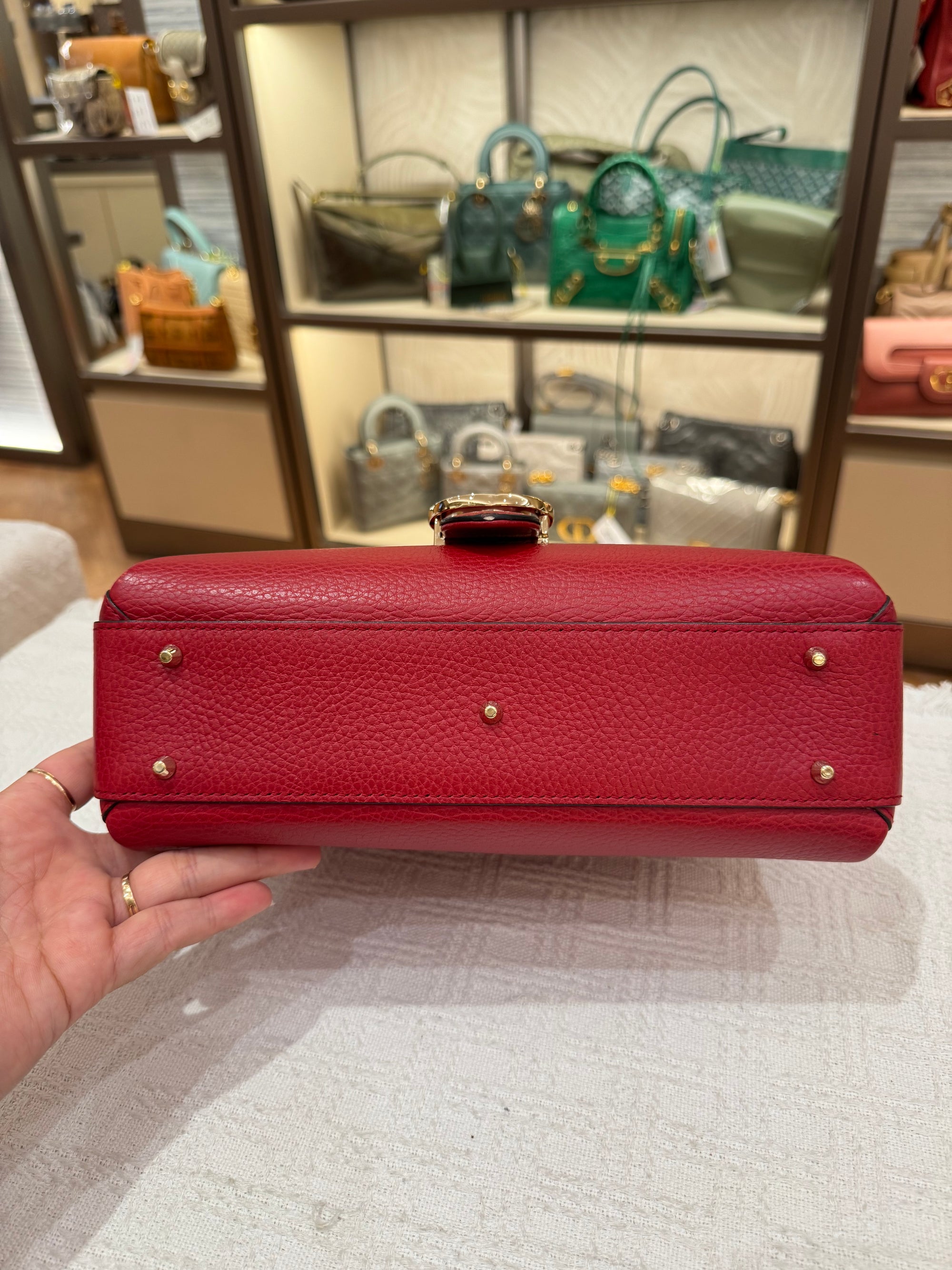 Gucci Interlock Top Handle Red