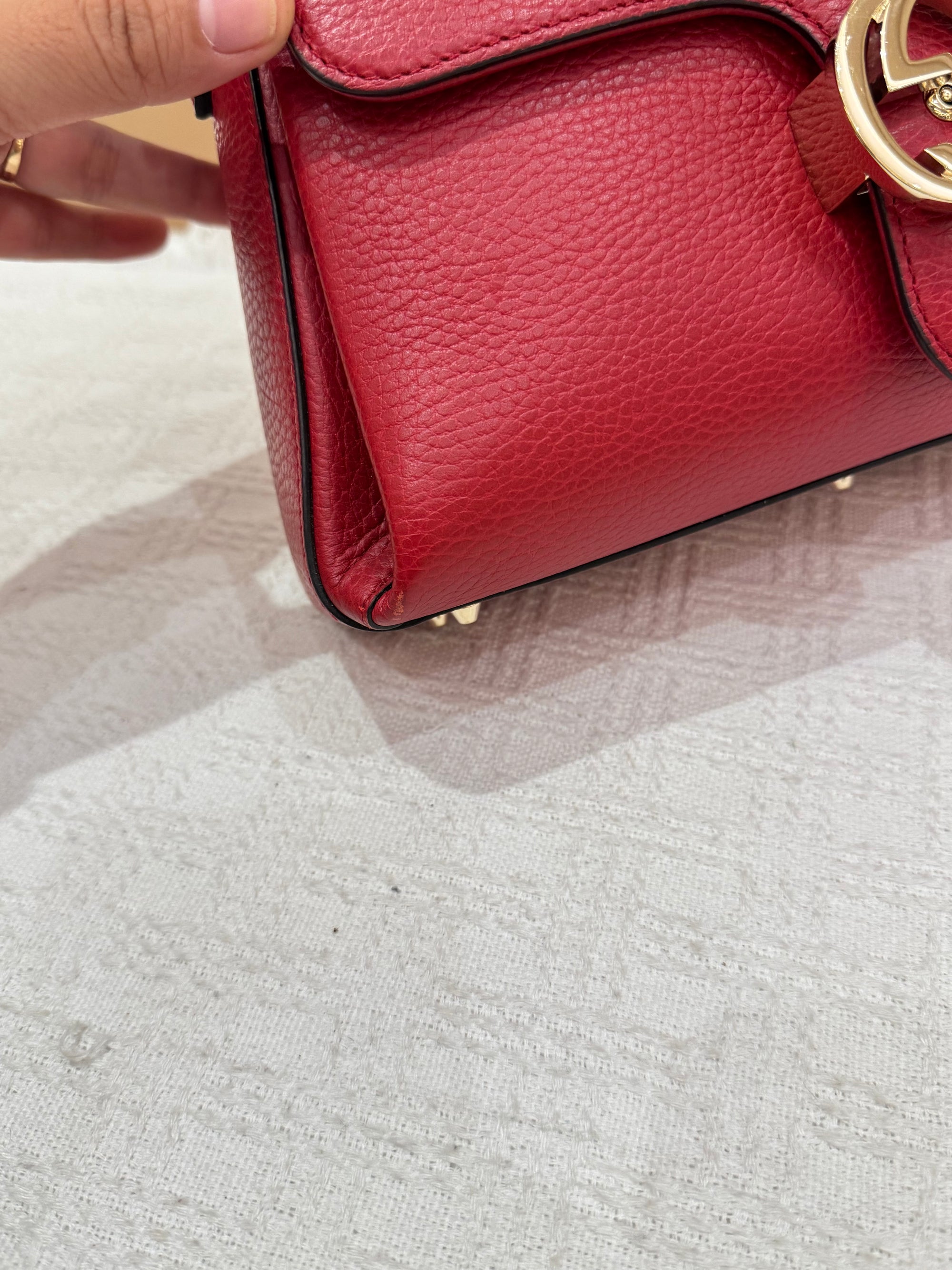 Gucci Interlock Top Handle Red