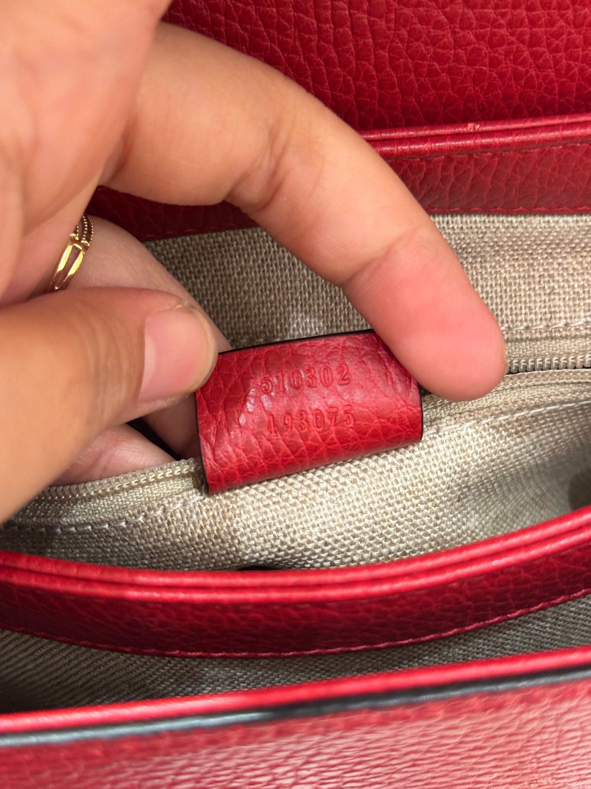 Gucci Interlock Top Handle Red