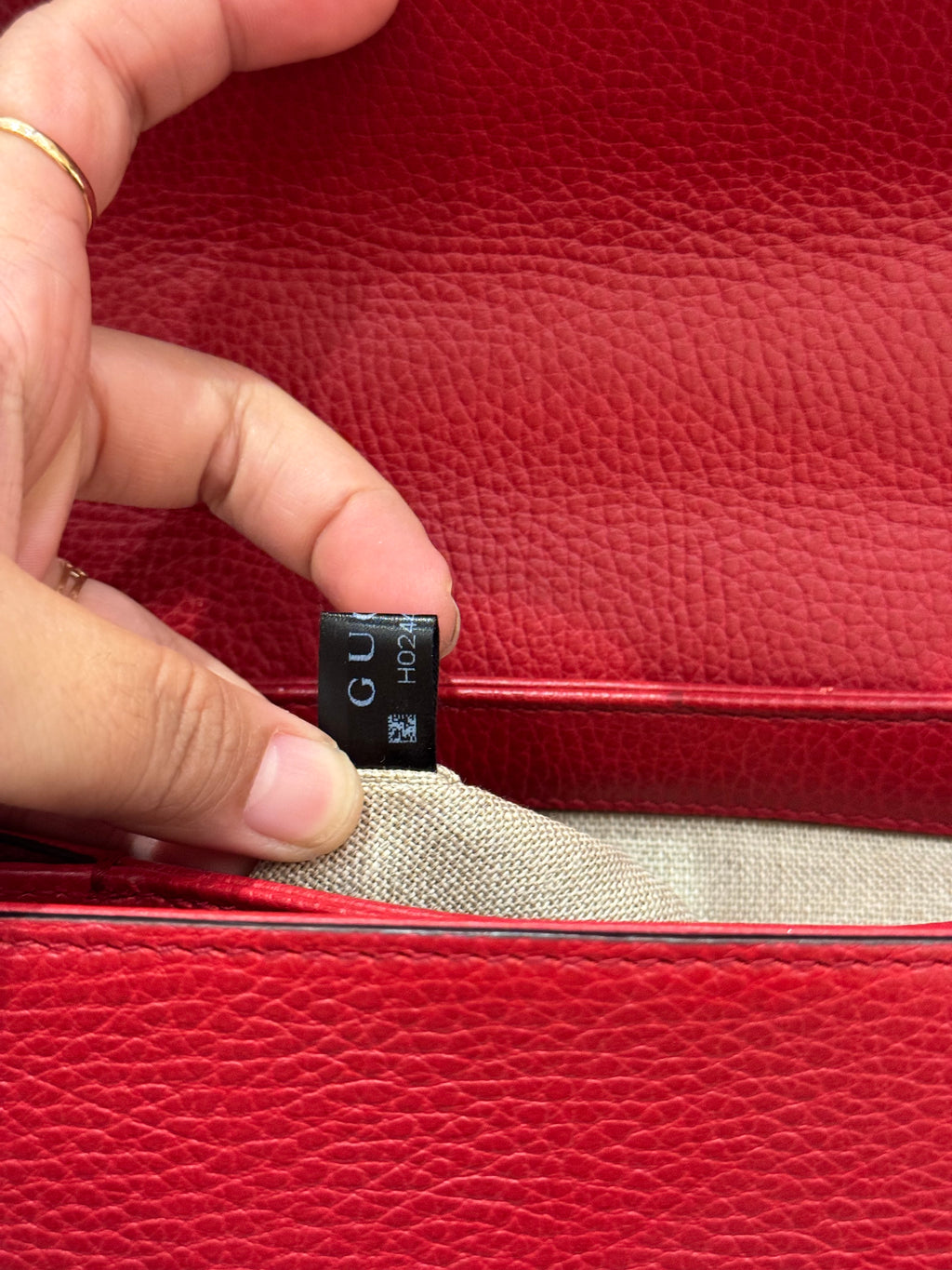 Gucci Interlock Top Handle Red