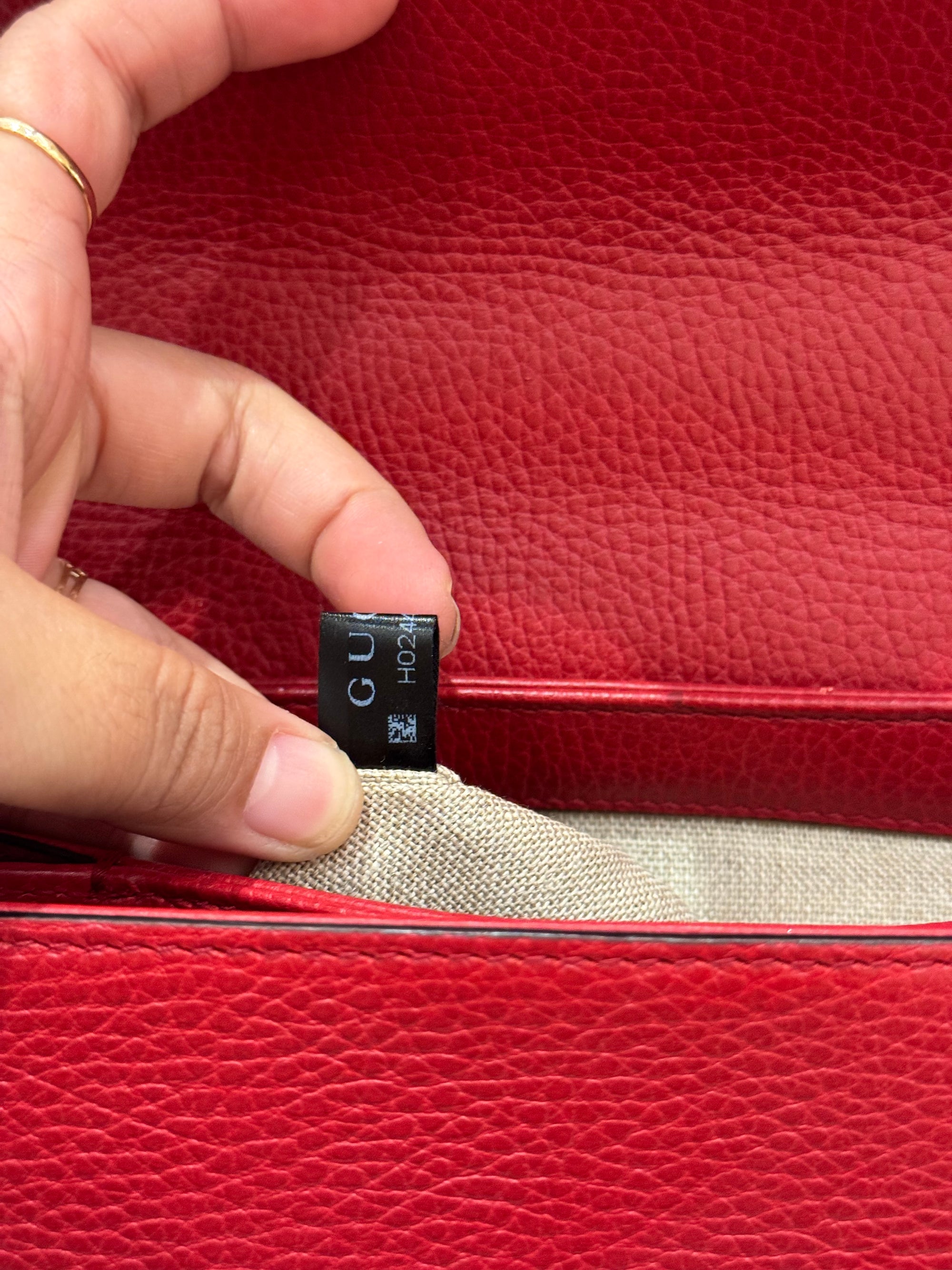 Gucci Interlock Top Handle Red