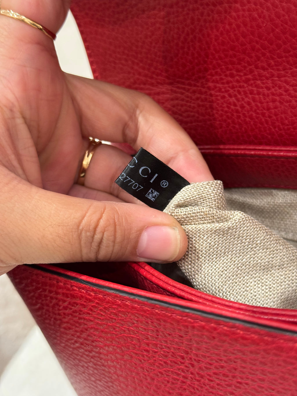 Gucci Interlock Top Handle Red