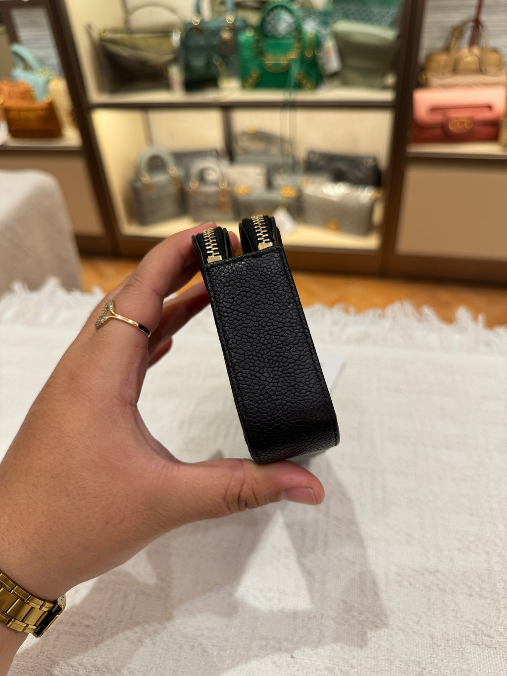 Chanel Boy WOC Double Zip Black