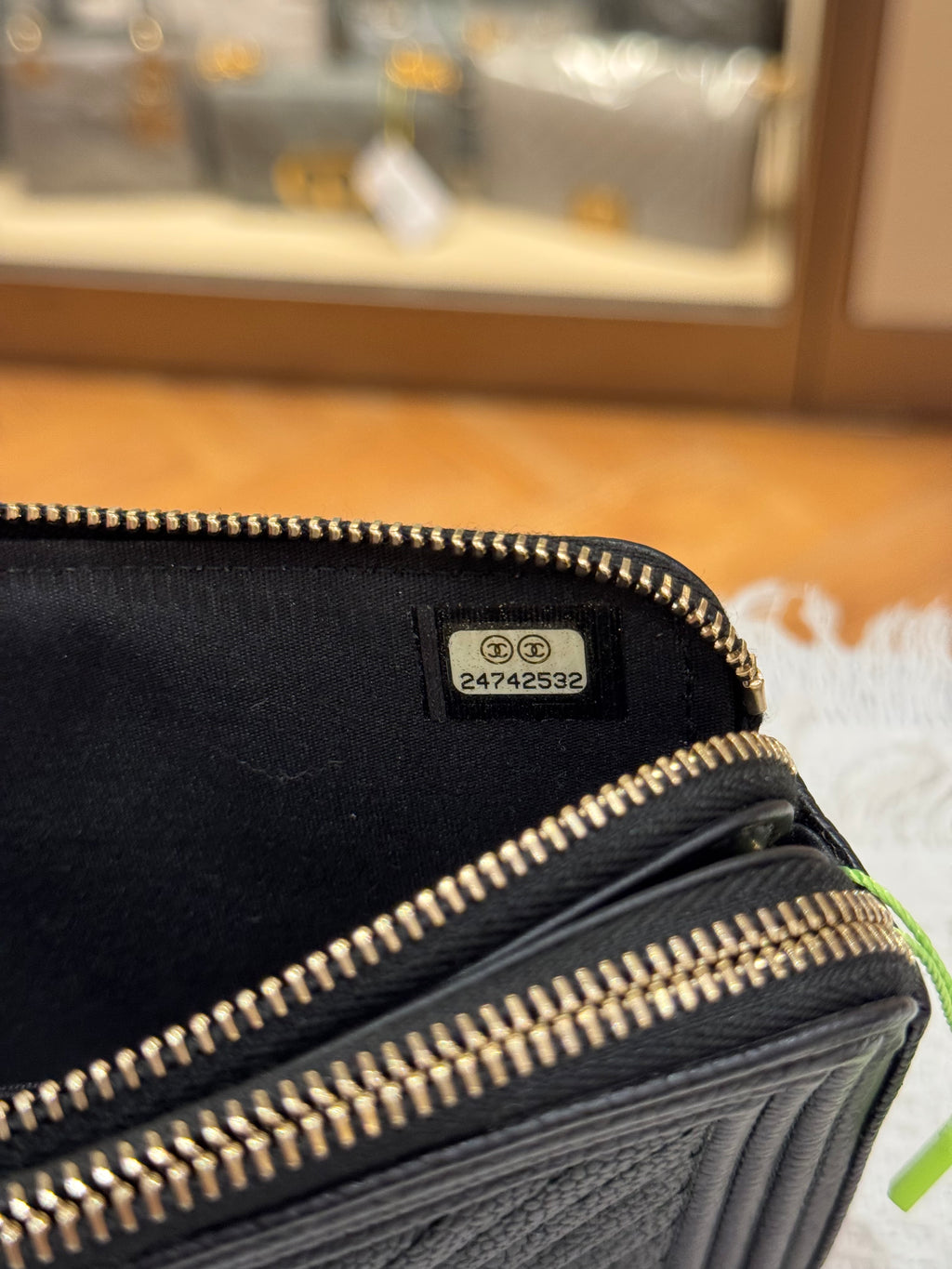 Chanel Boy WOC Double Zip Black