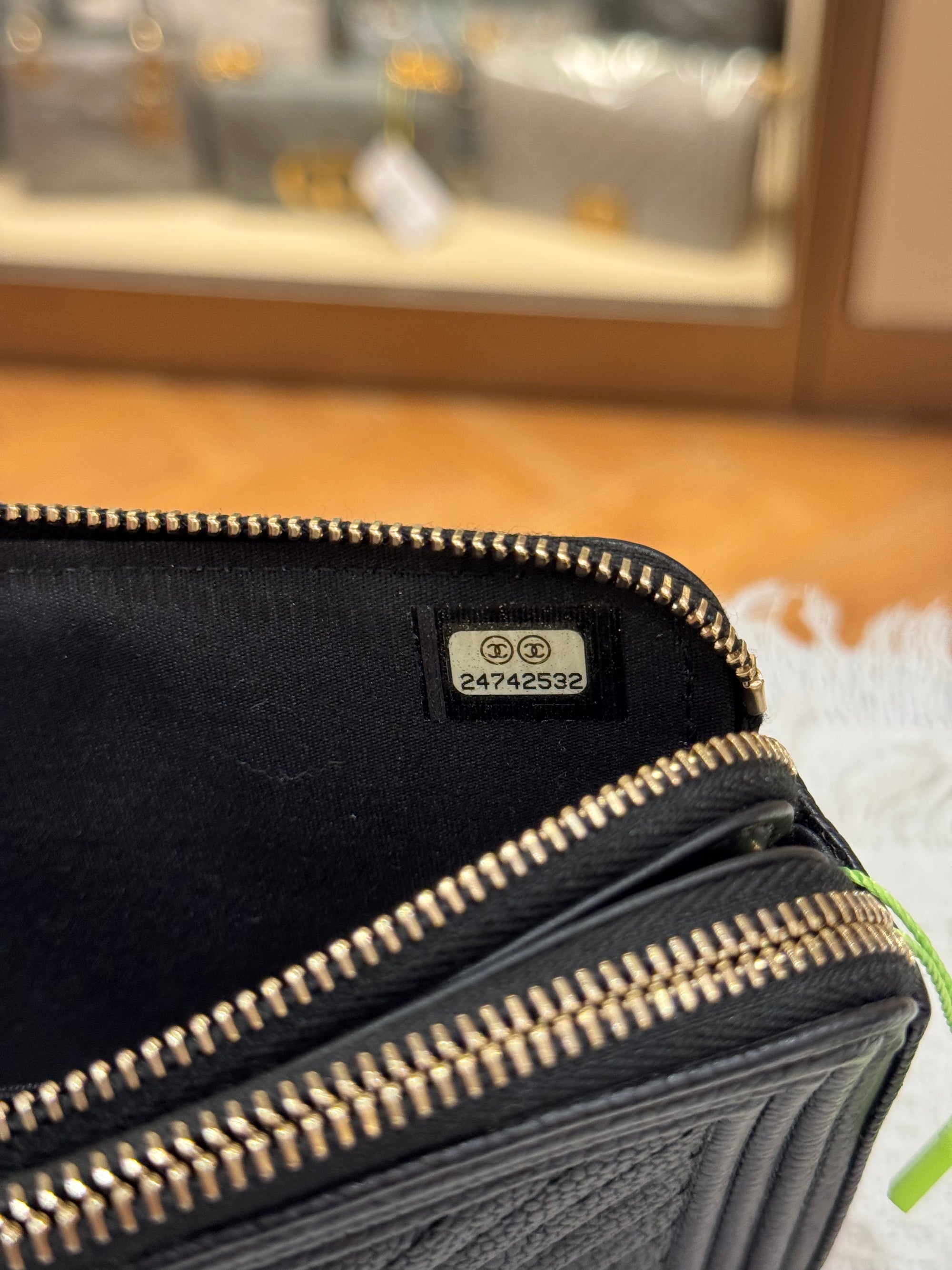 Chanel Boy WOC Double Zip Black
