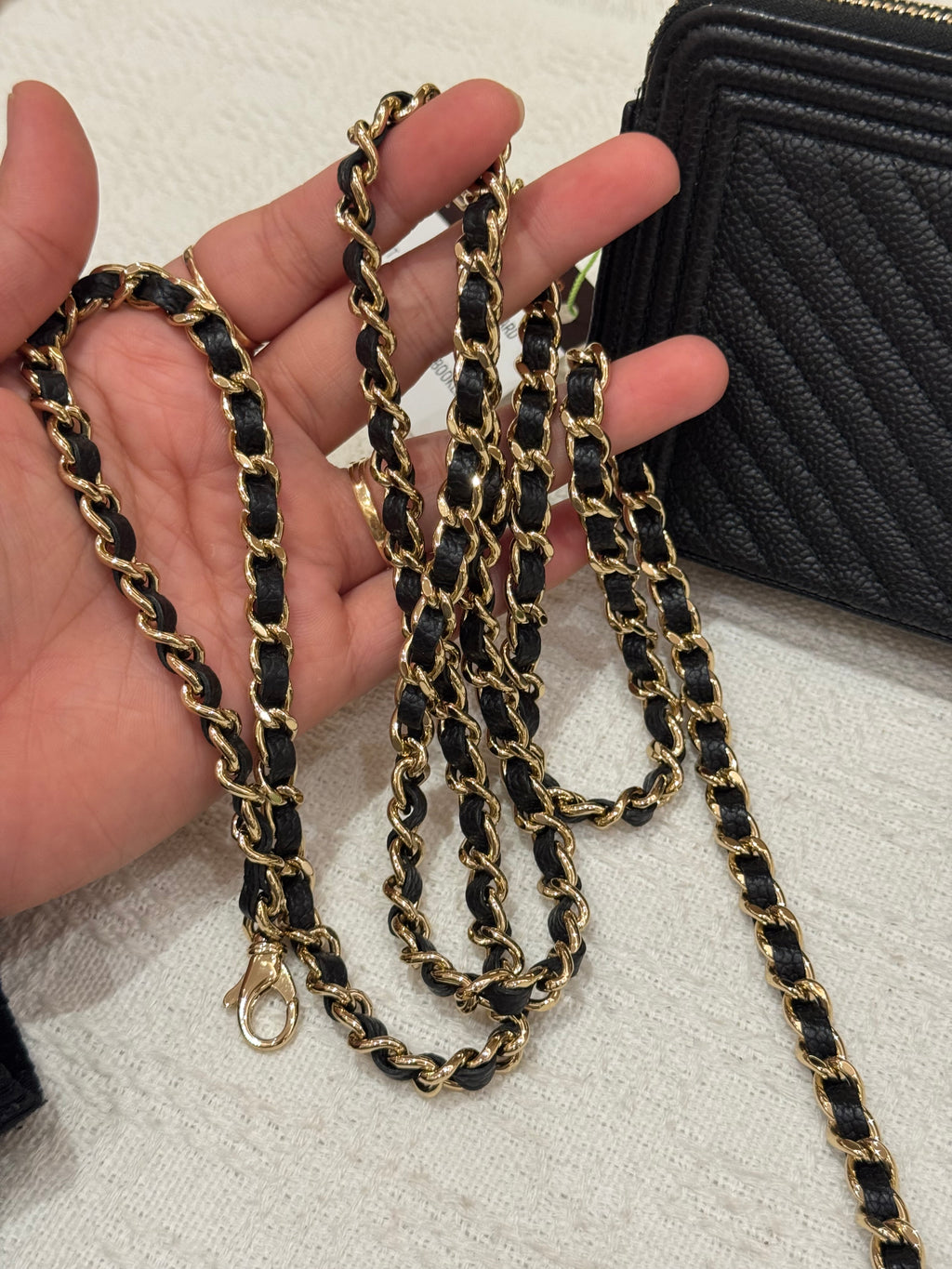 Chanel Boy WOC Double Zip Black