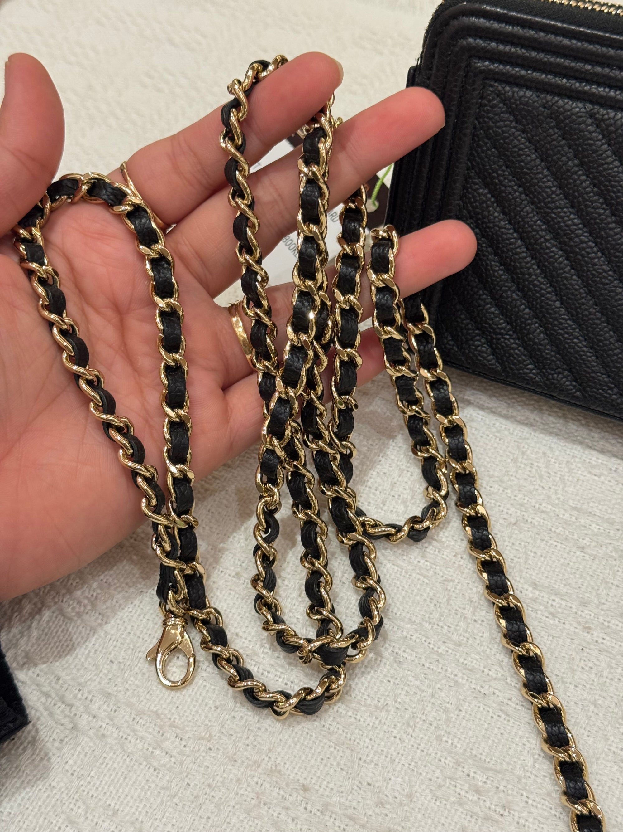 Chanel Boy WOC Double Zip Black