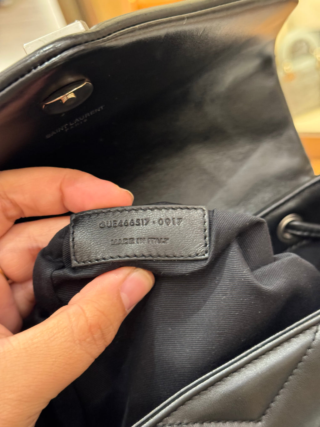 Saint Laurent LouLou Backpack Black