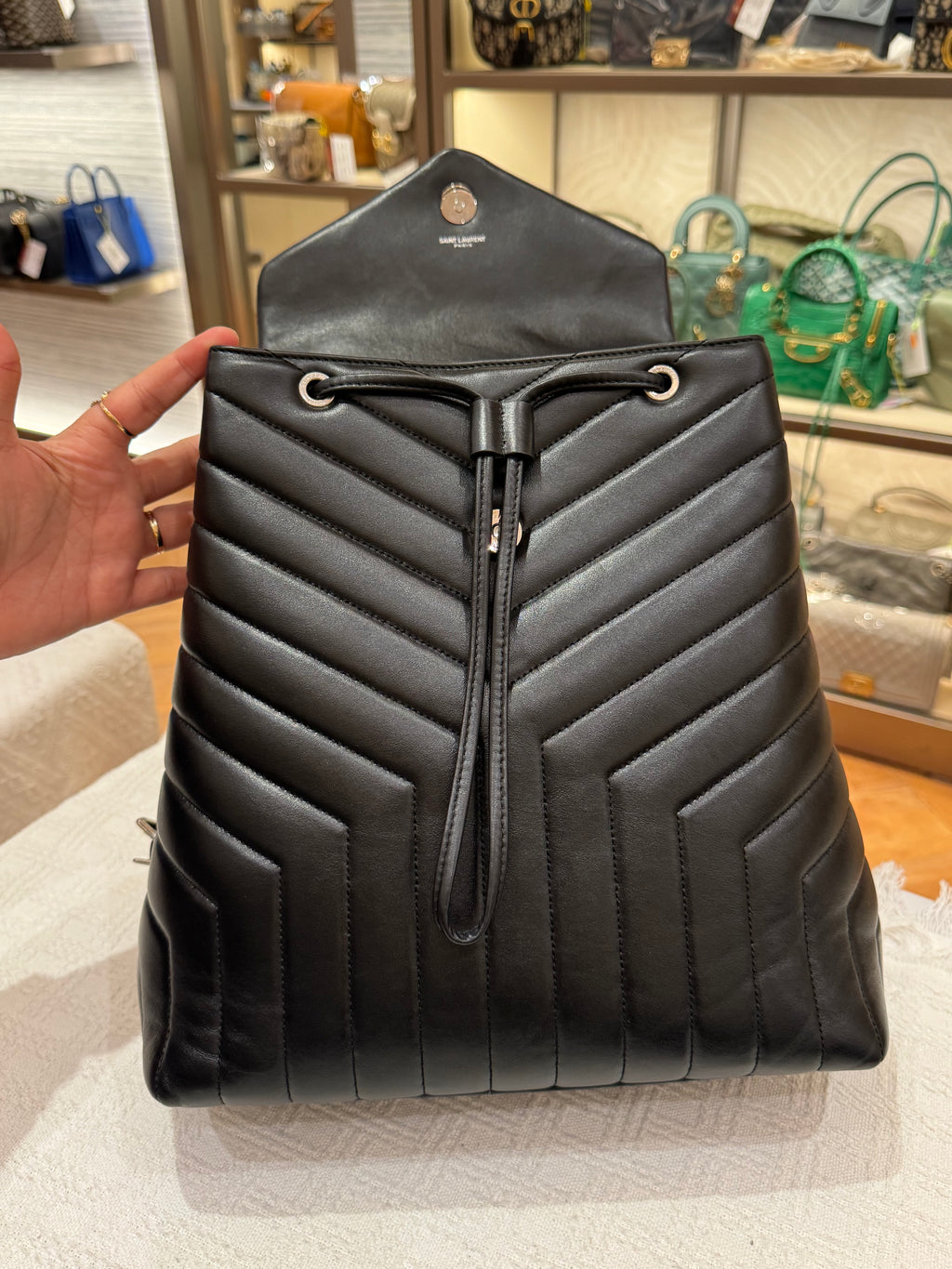 Saint Laurent LouLou Backpack Black