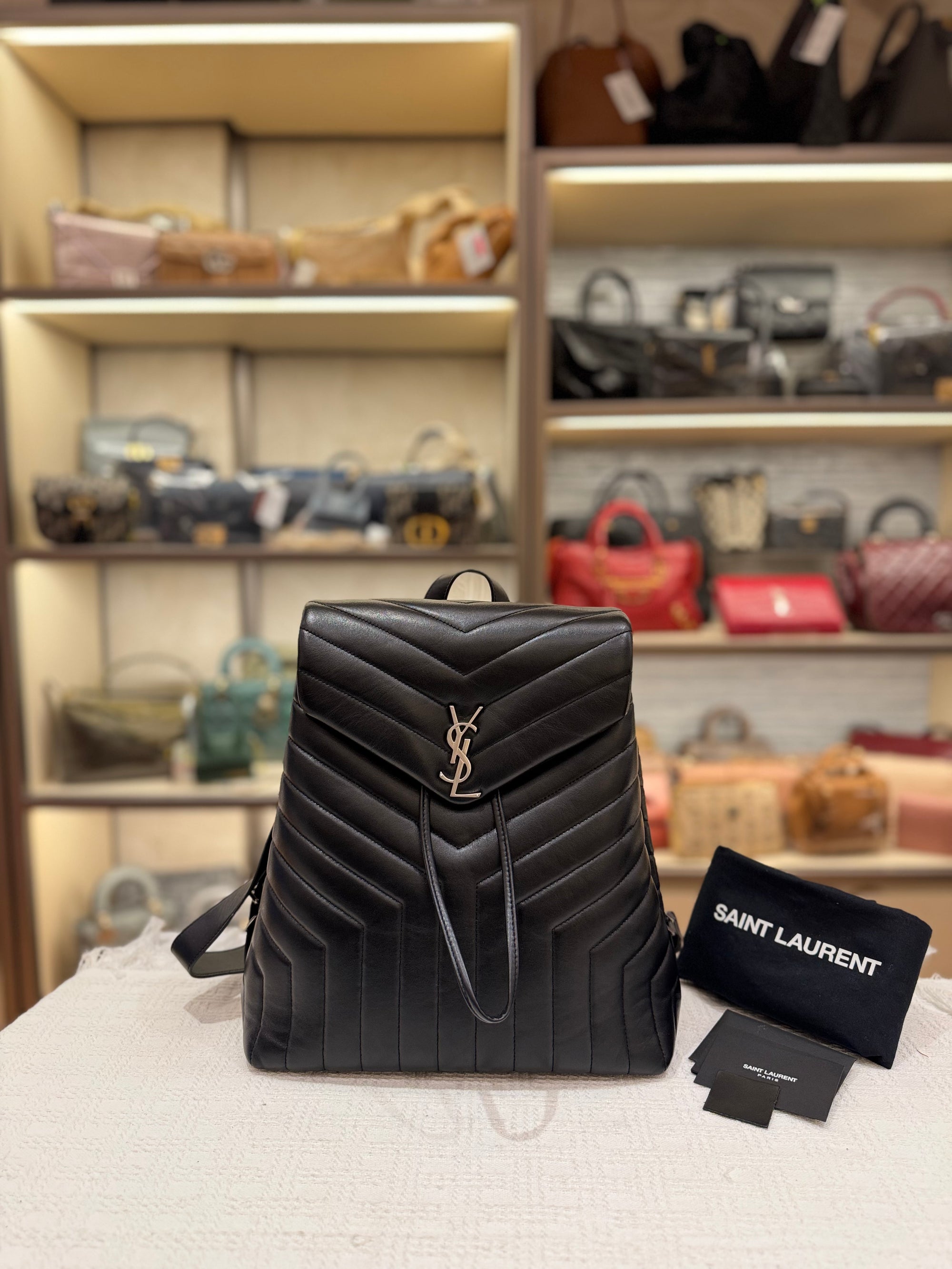 Saint Laurent LouLou Backpack Black