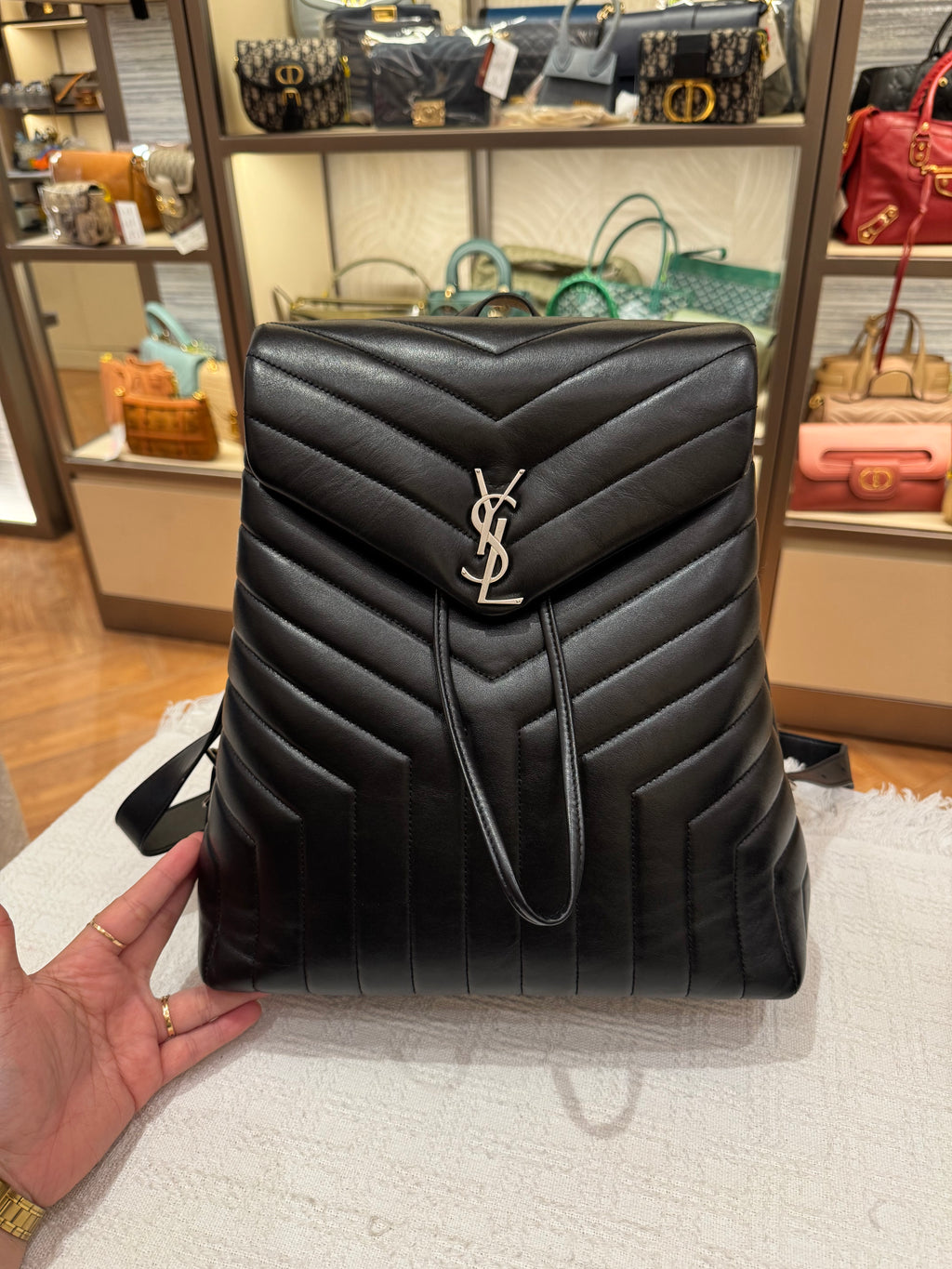 Saint Laurent LouLou Backpack Black