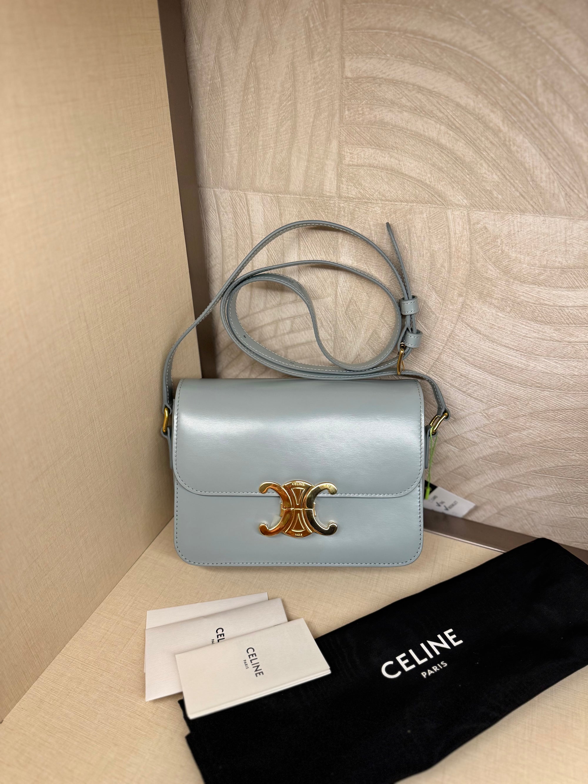 Celine Teen Triomphe Ice Blue