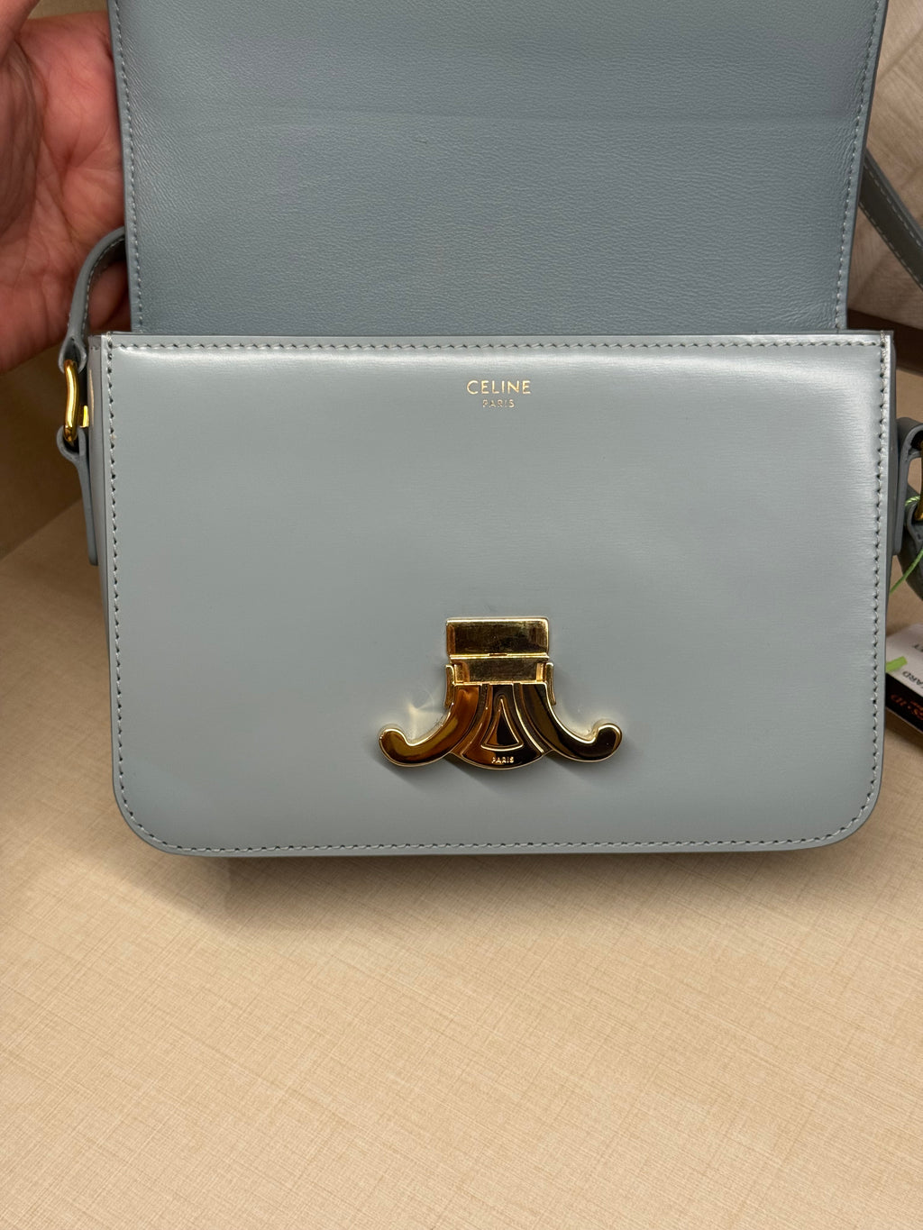 Celine Teen Triomphe Ice Blue