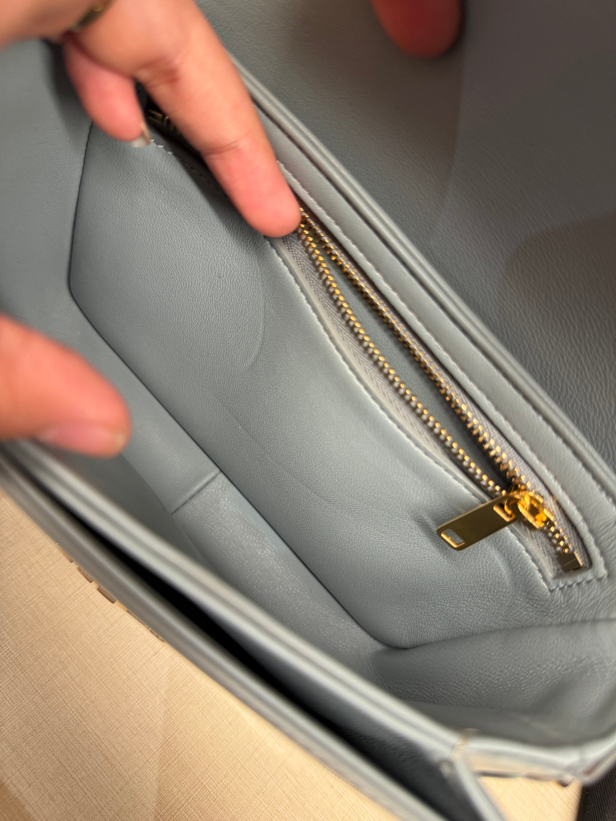 Celine Teen Triomphe Ice Blue