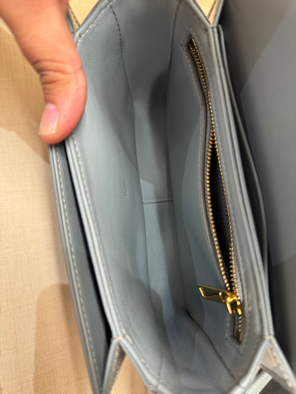 Celine Teen Triomphe Ice Blue