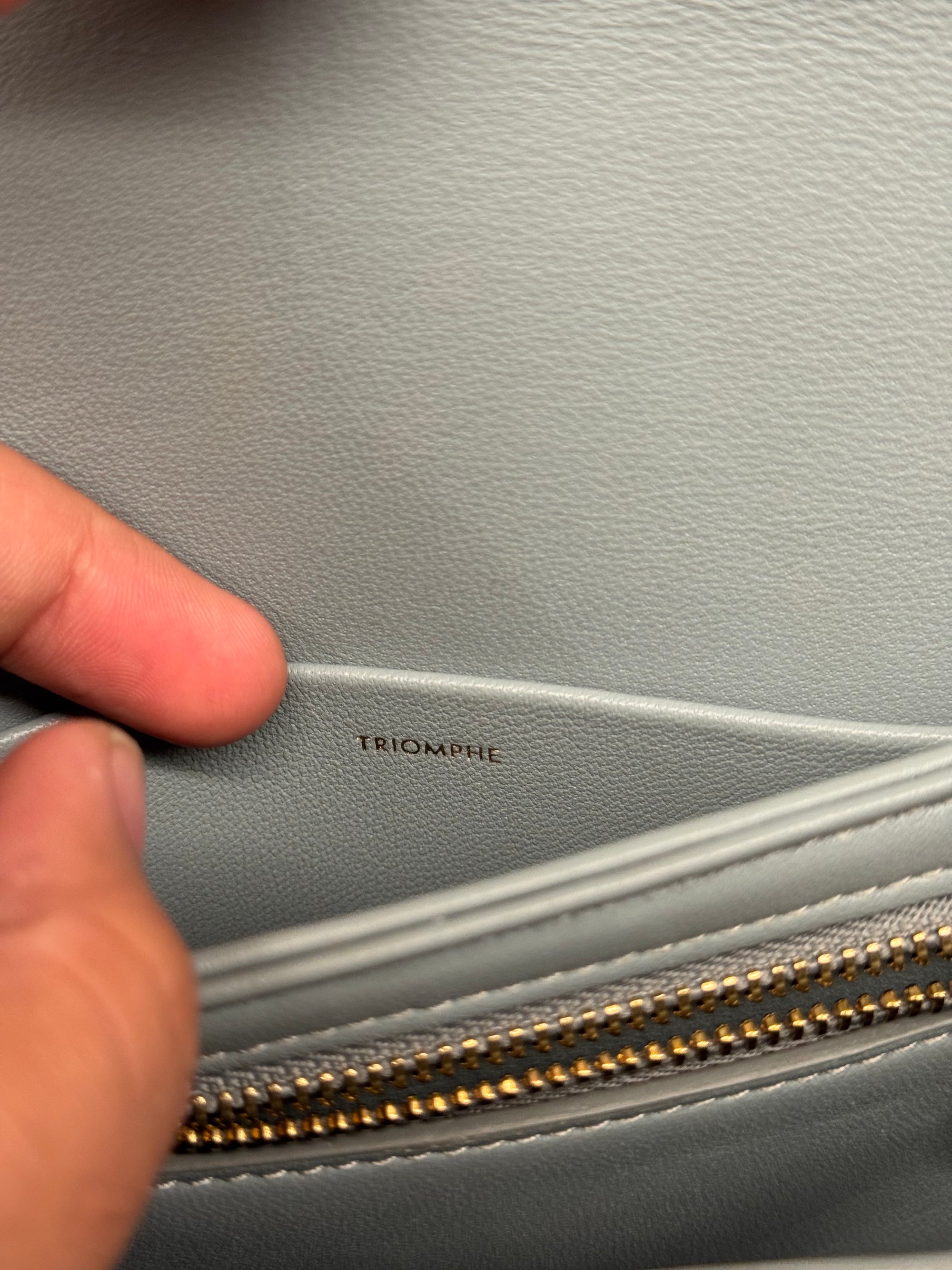 Celine Teen Triomphe Ice Blue