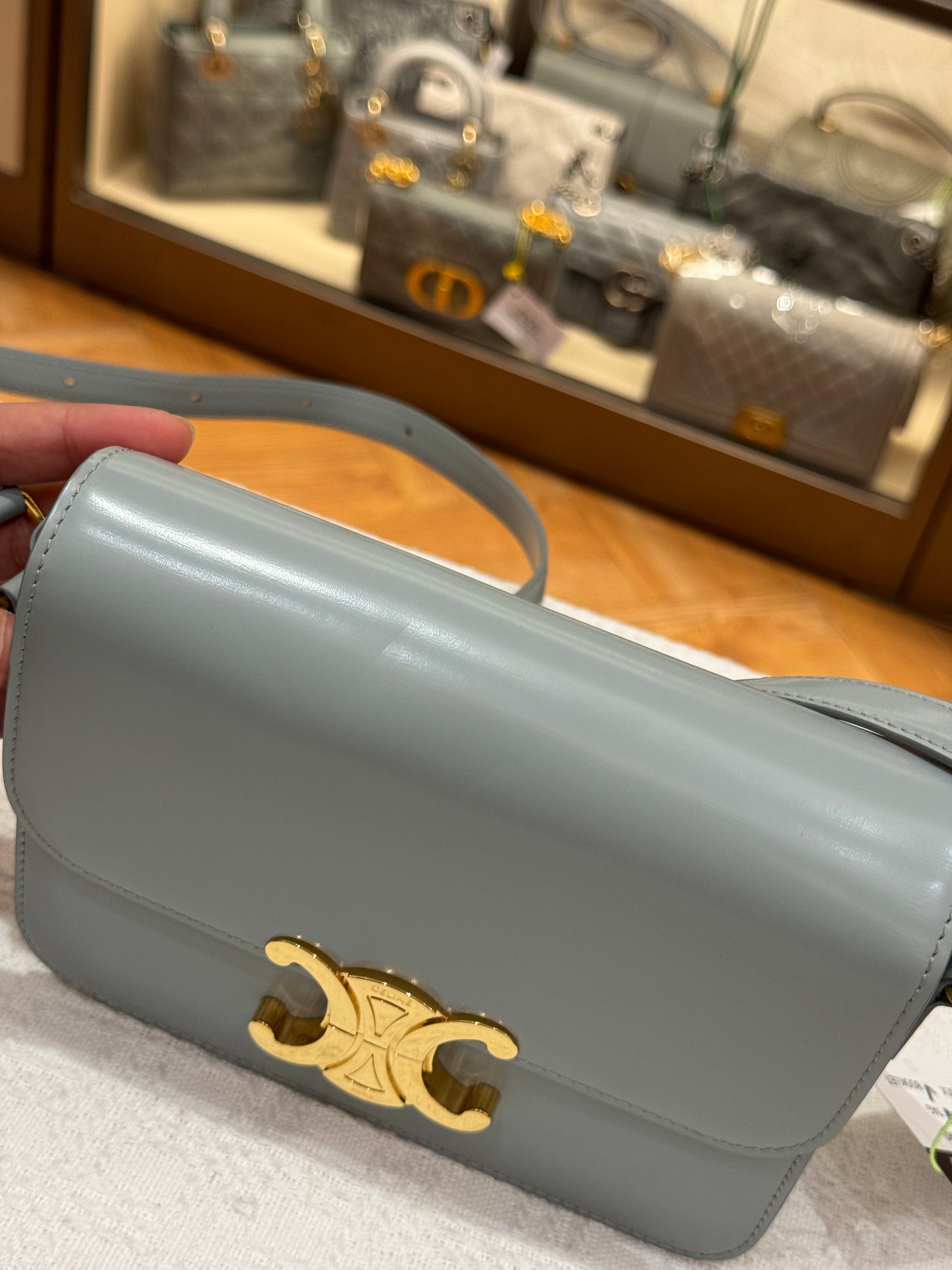 Celine Teen Triomphe Ice Blue